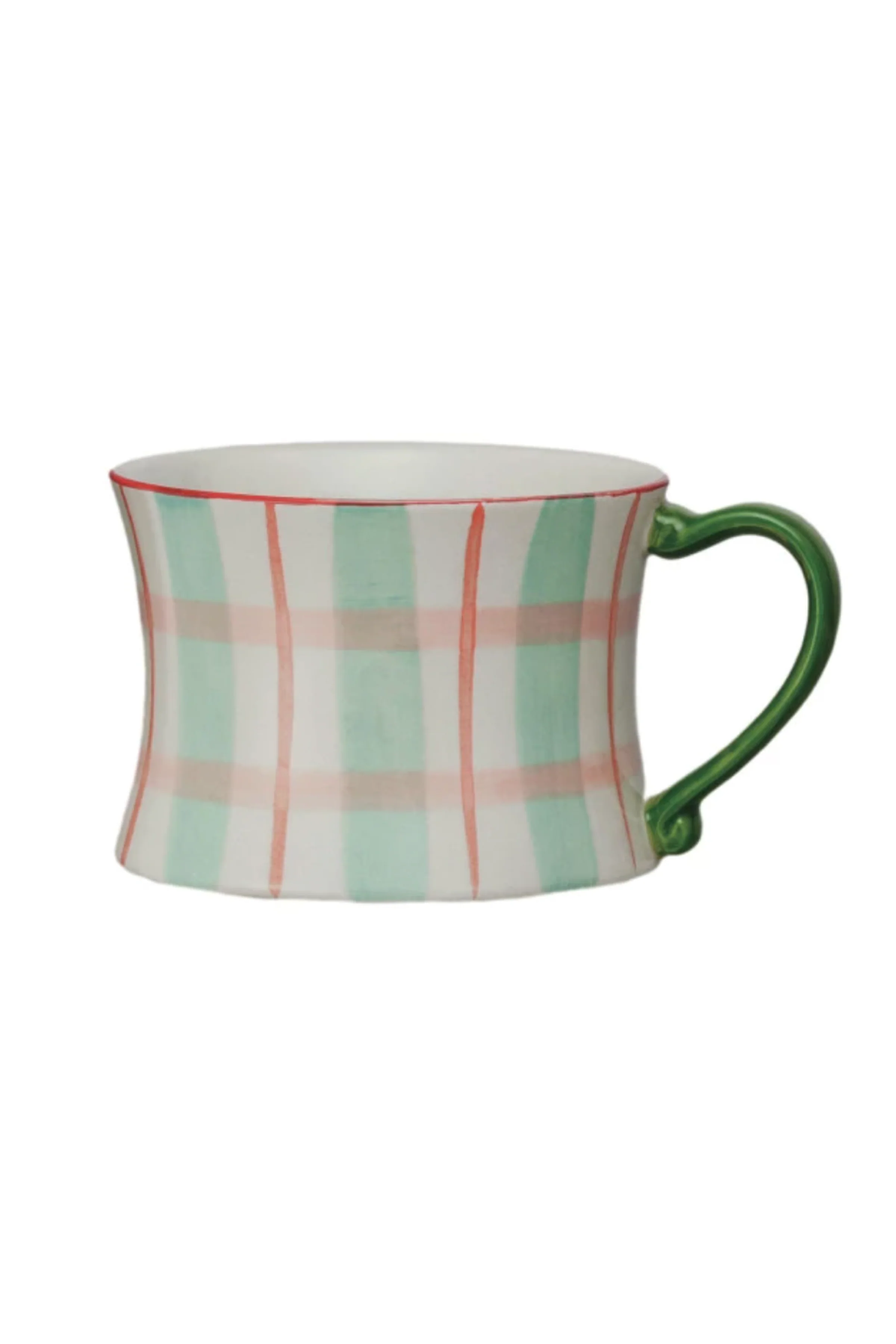 8 oz. Hand-Painted Stoneware Mug w/ Pattern, 4 Styles - Image 2