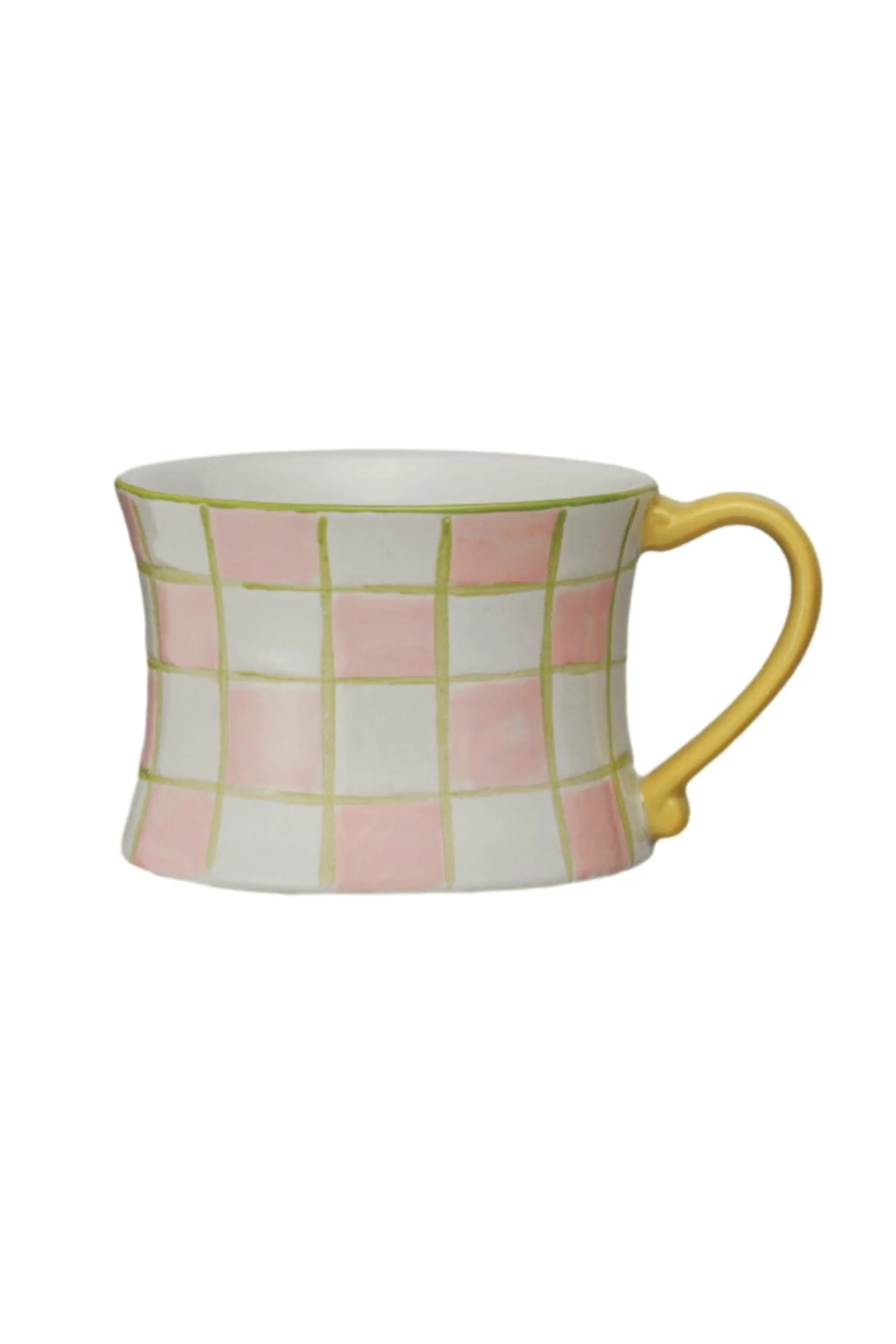 8 oz. Hand-Painted Stoneware Mug w/ Pattern, 4 Styles - Image 4