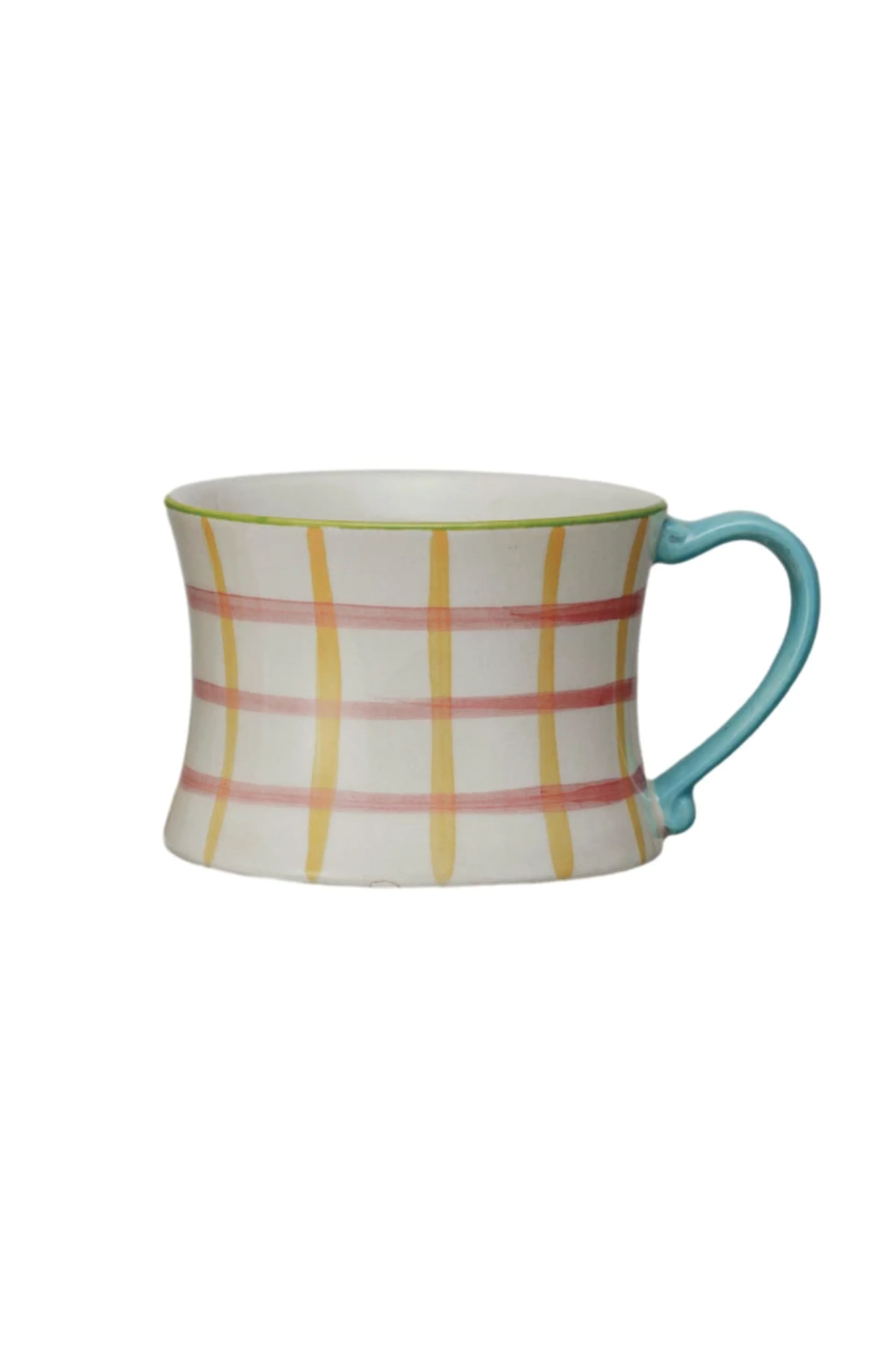 8 oz. Hand-Painted Stoneware Mug w/ Pattern, 4 Styles - Image 5