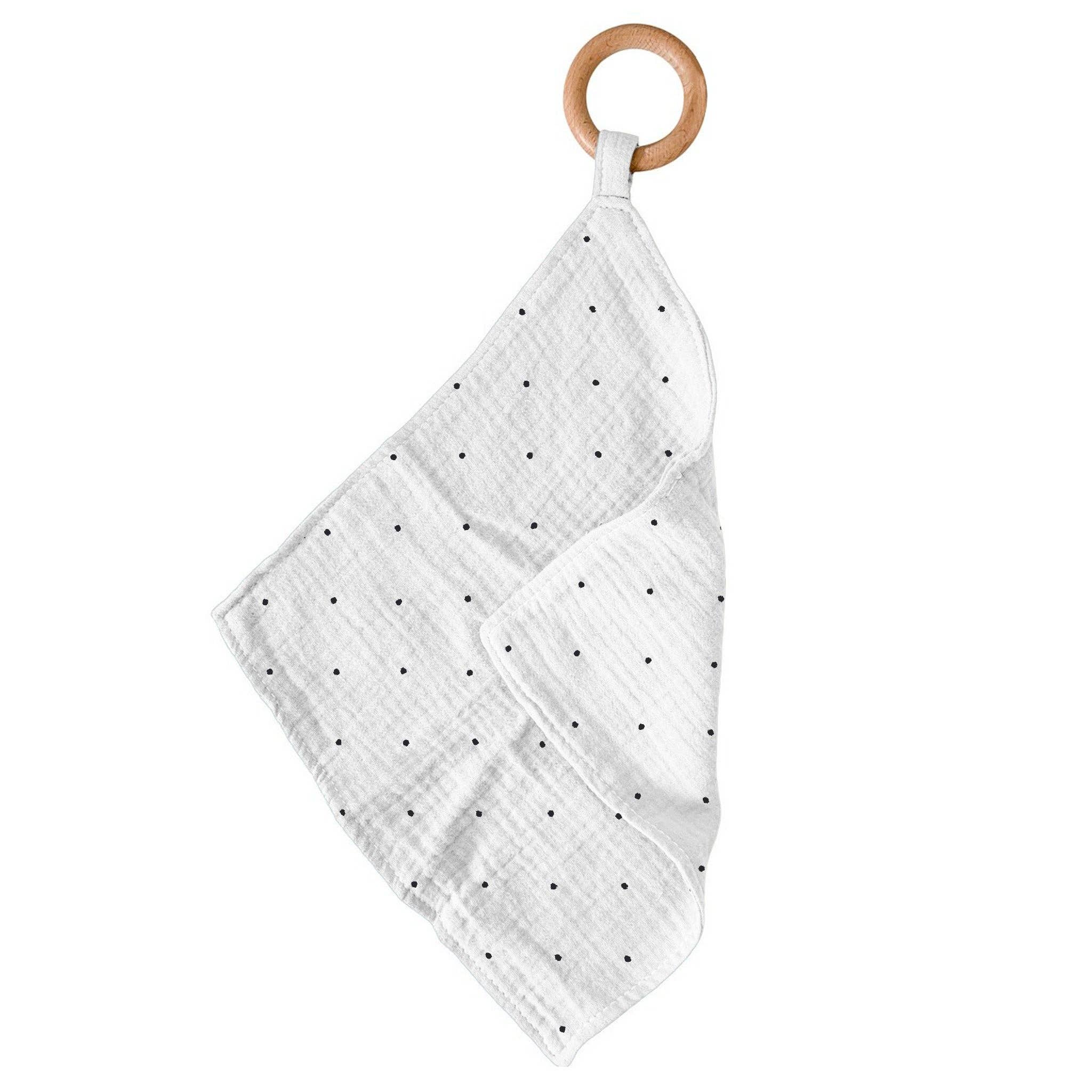 BABY - Black and White Polka Dot Newcastle Teether