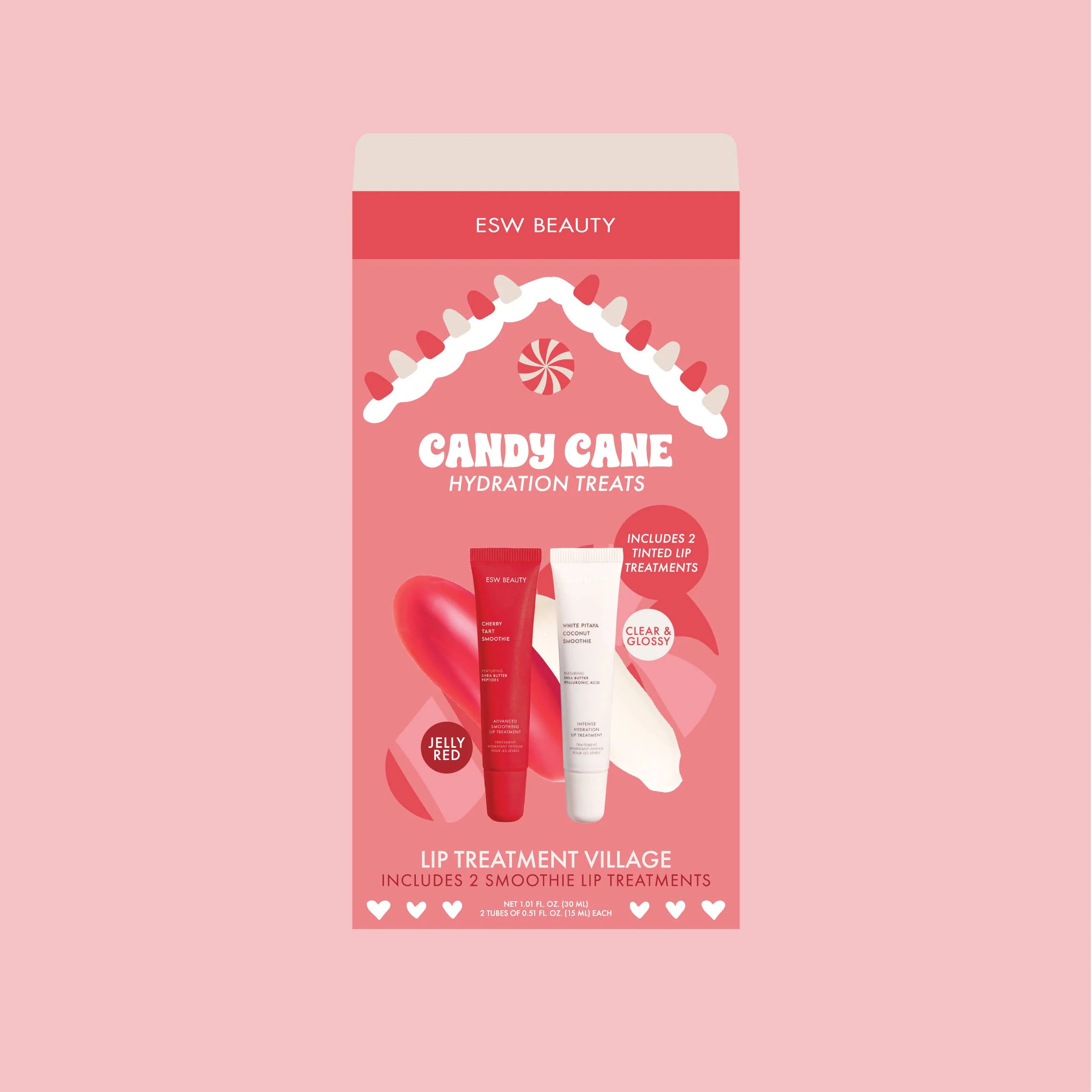 ESW BEAUTY - Candy Cane Hydration Treats Lip Treatment Village Kit - Image 3