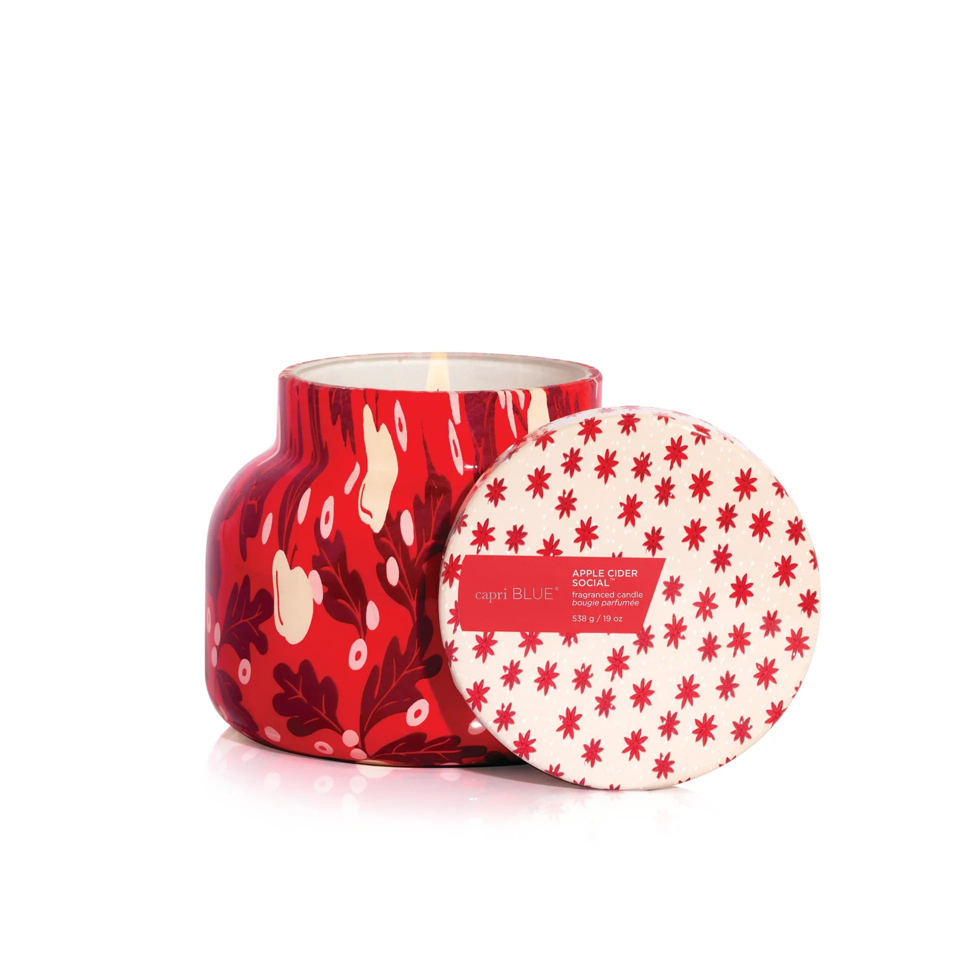 CAPRI BLUE - Apple Cider Social Holiday Pattern Play Signature Jar, 19 oz - Image 3