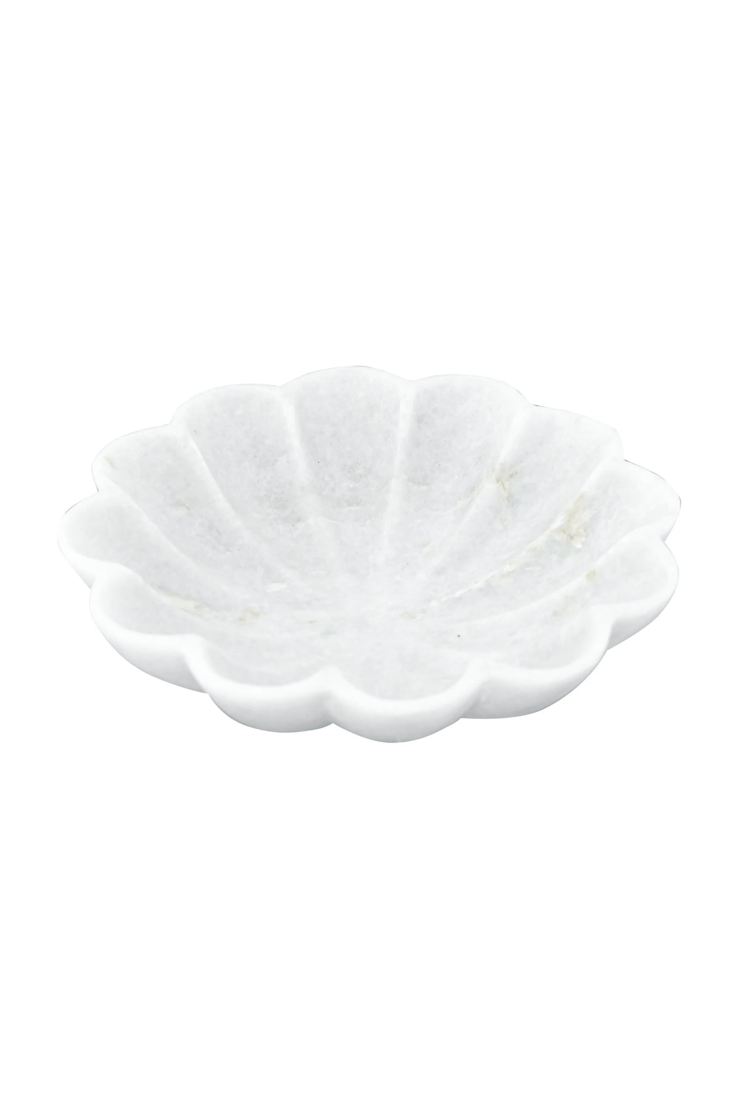 Carved Marble Flower Shaped Dish - Image 3