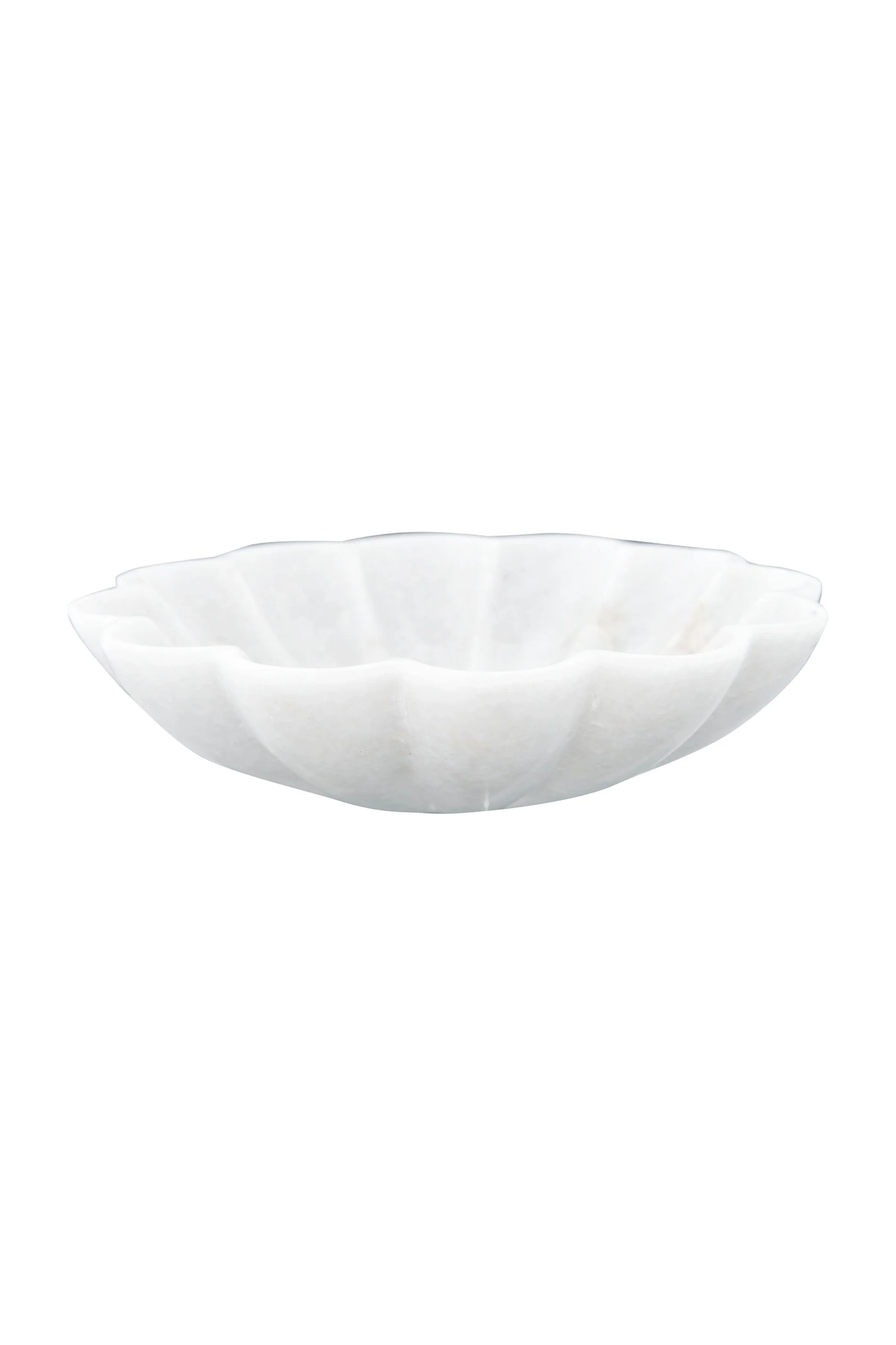 Carved Marble Flower Shaped Dish - Image 4