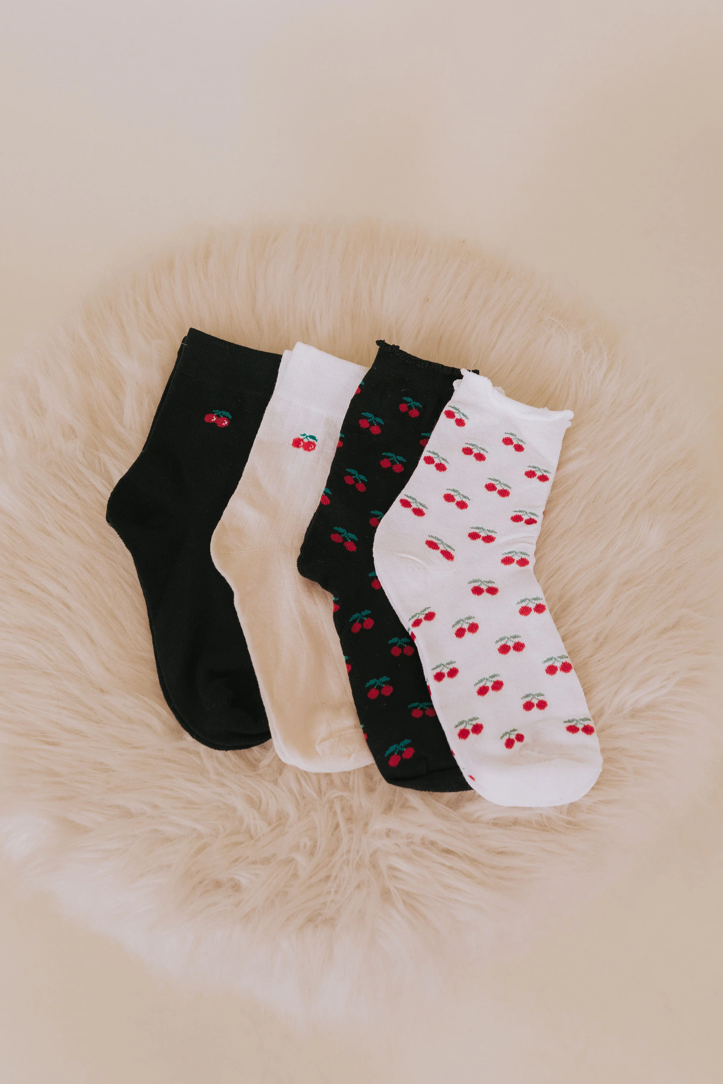 Cherry Girl Socks - 2 Colors! - Image 4