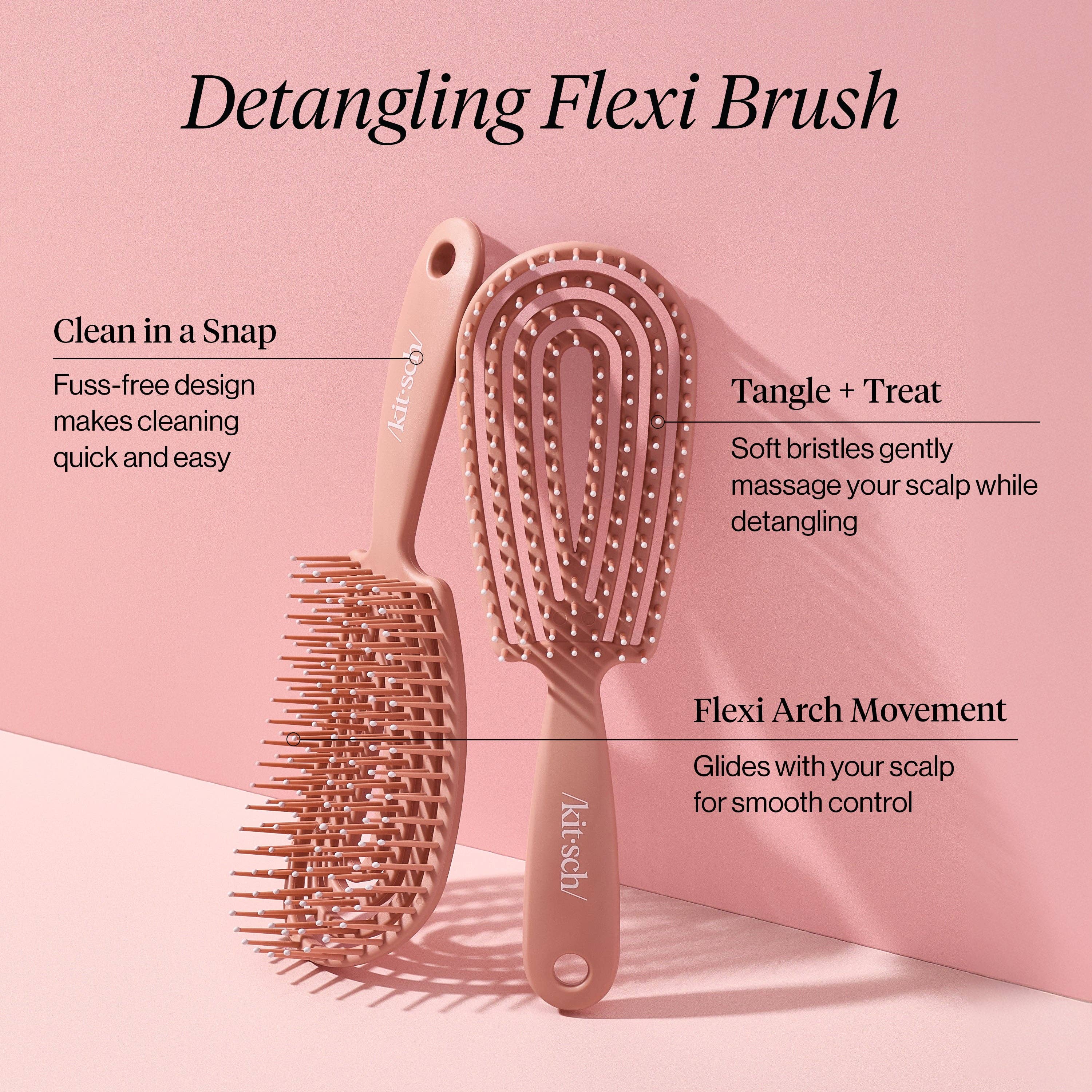 KITSCH - Detangling Flexi Brush - Terracotta - Image 2