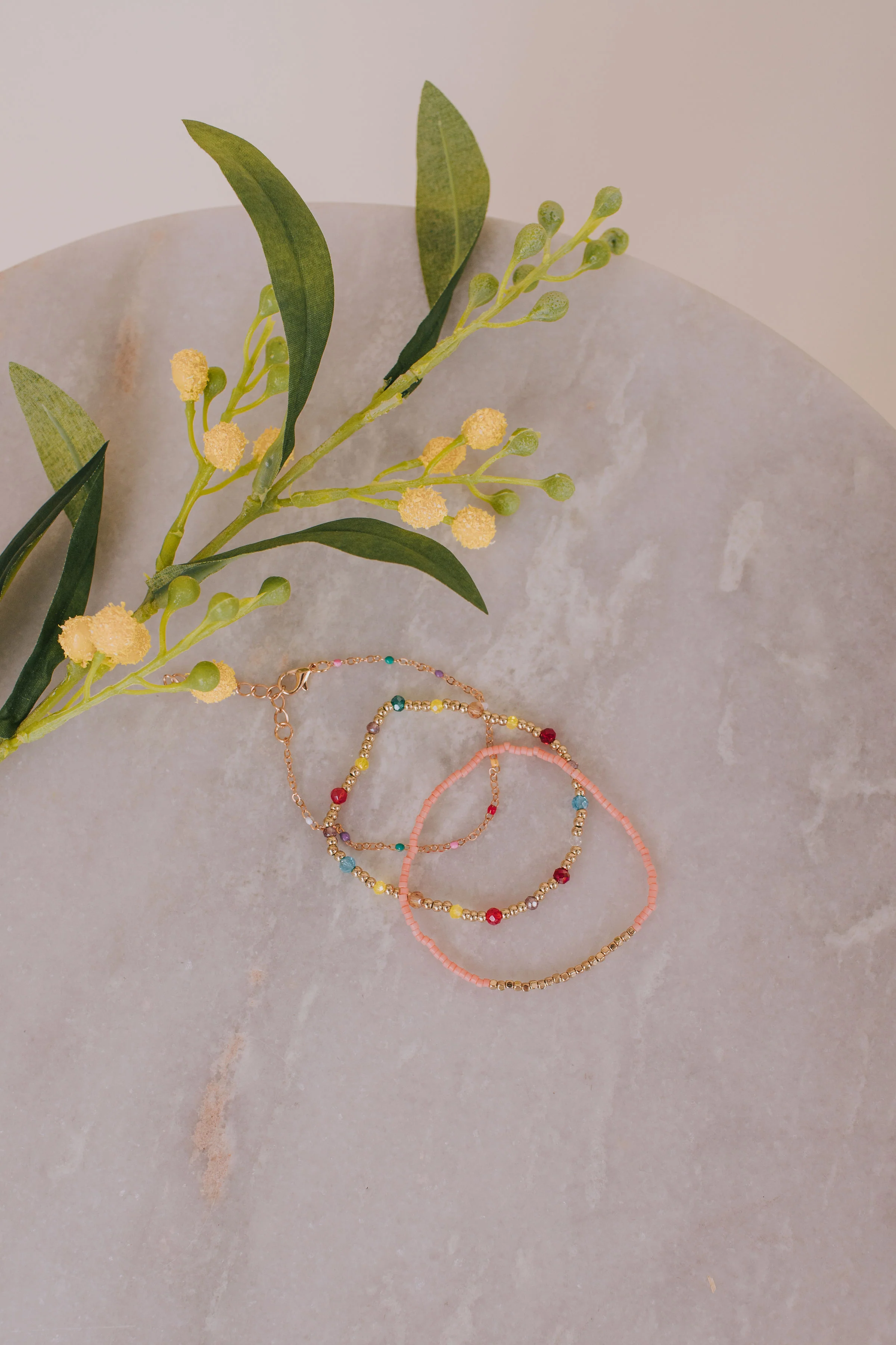 Double Rainbow Bracelet Set