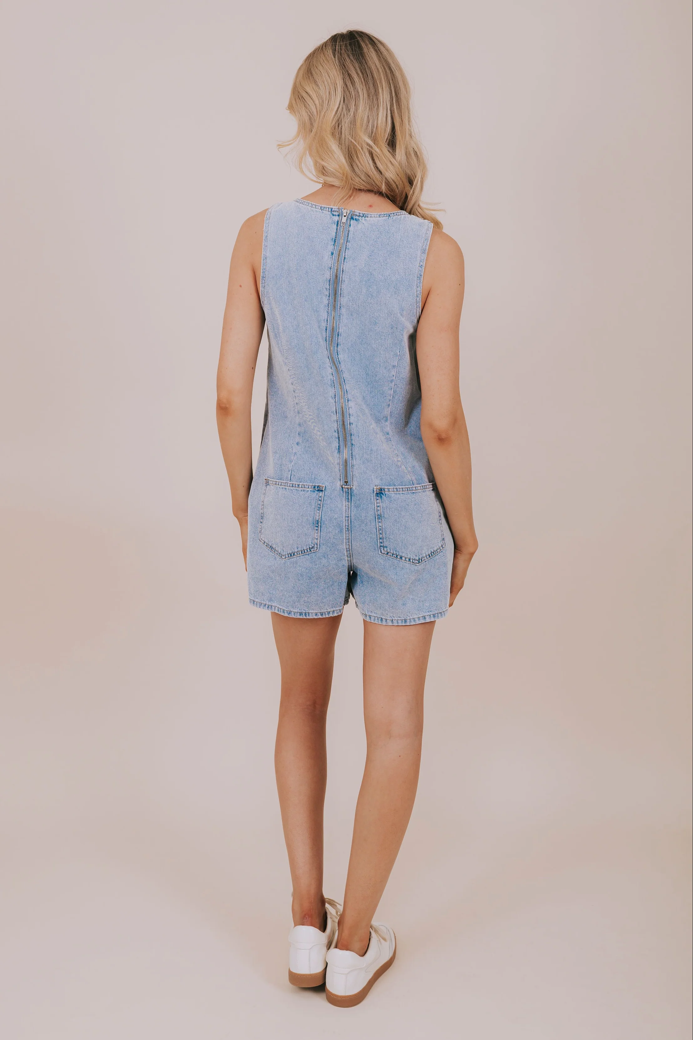 Dreaming Of Denim Romper - Image 5