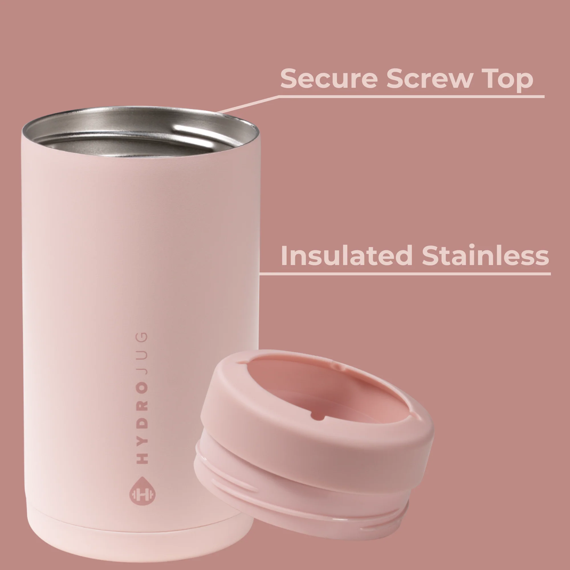 HYDROJUG - 16 oz Can Cooler - Dusty Rose - Image 5