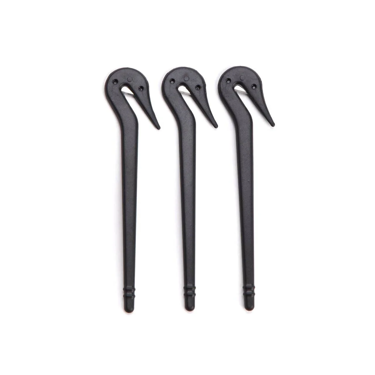 KITSCH - Eco-Friendly Elastic Cutters 3pc Set - Black - Image 2