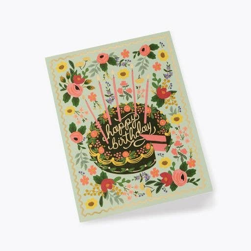 RIFLE PAPER CO - Floral Cake Birthday Card - Image 2