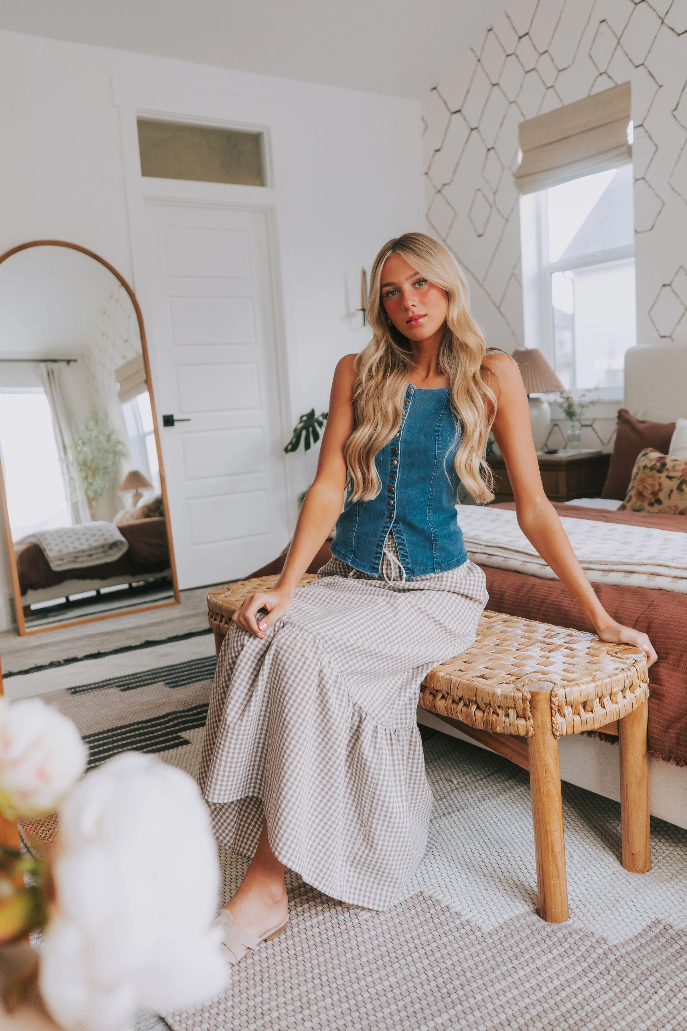 FREE PEOPLE - A Moment In Time Denim Vest - Image 7