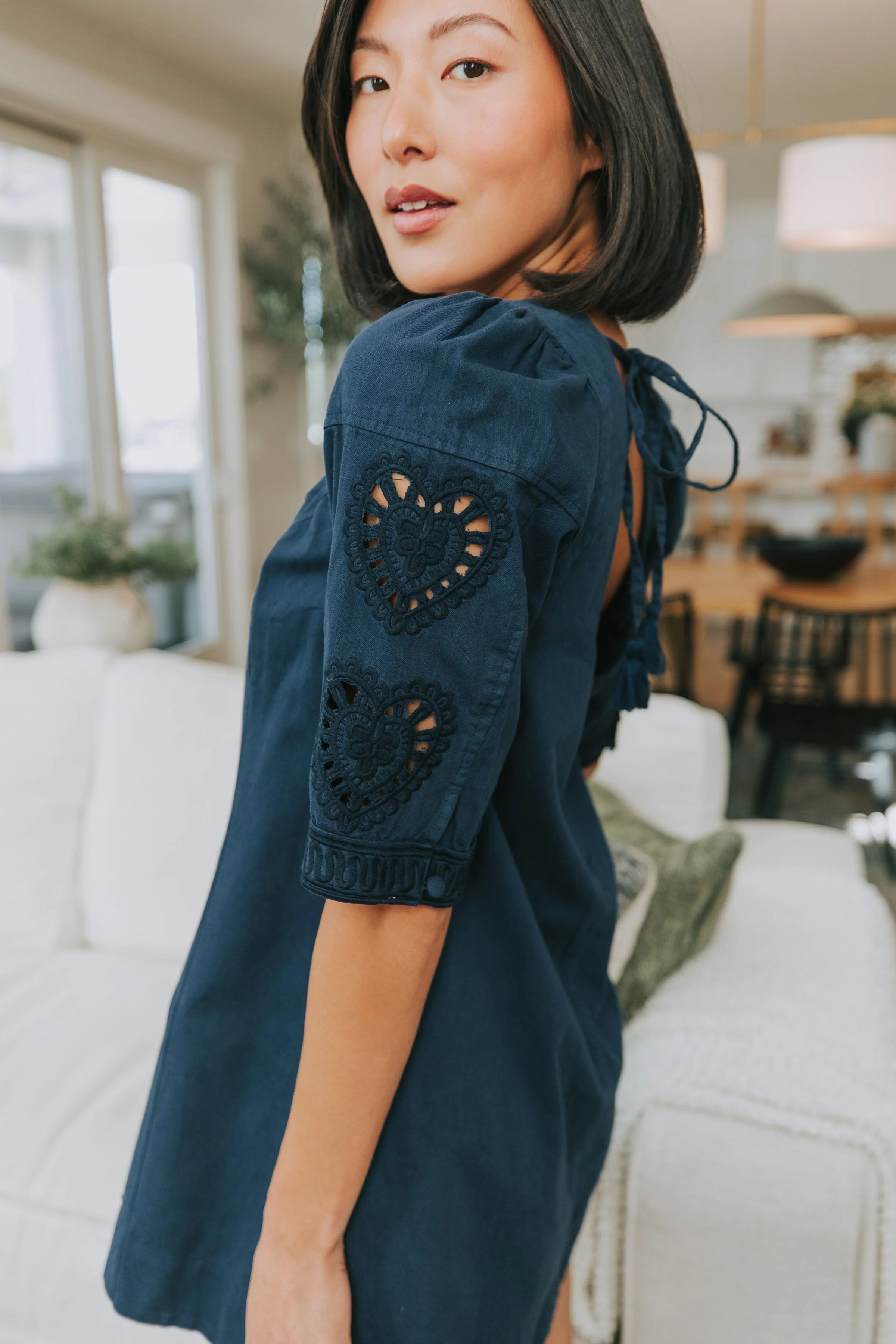 FREE PEOPLE - Bali Hazel Hearts Mini Dress - Image 2