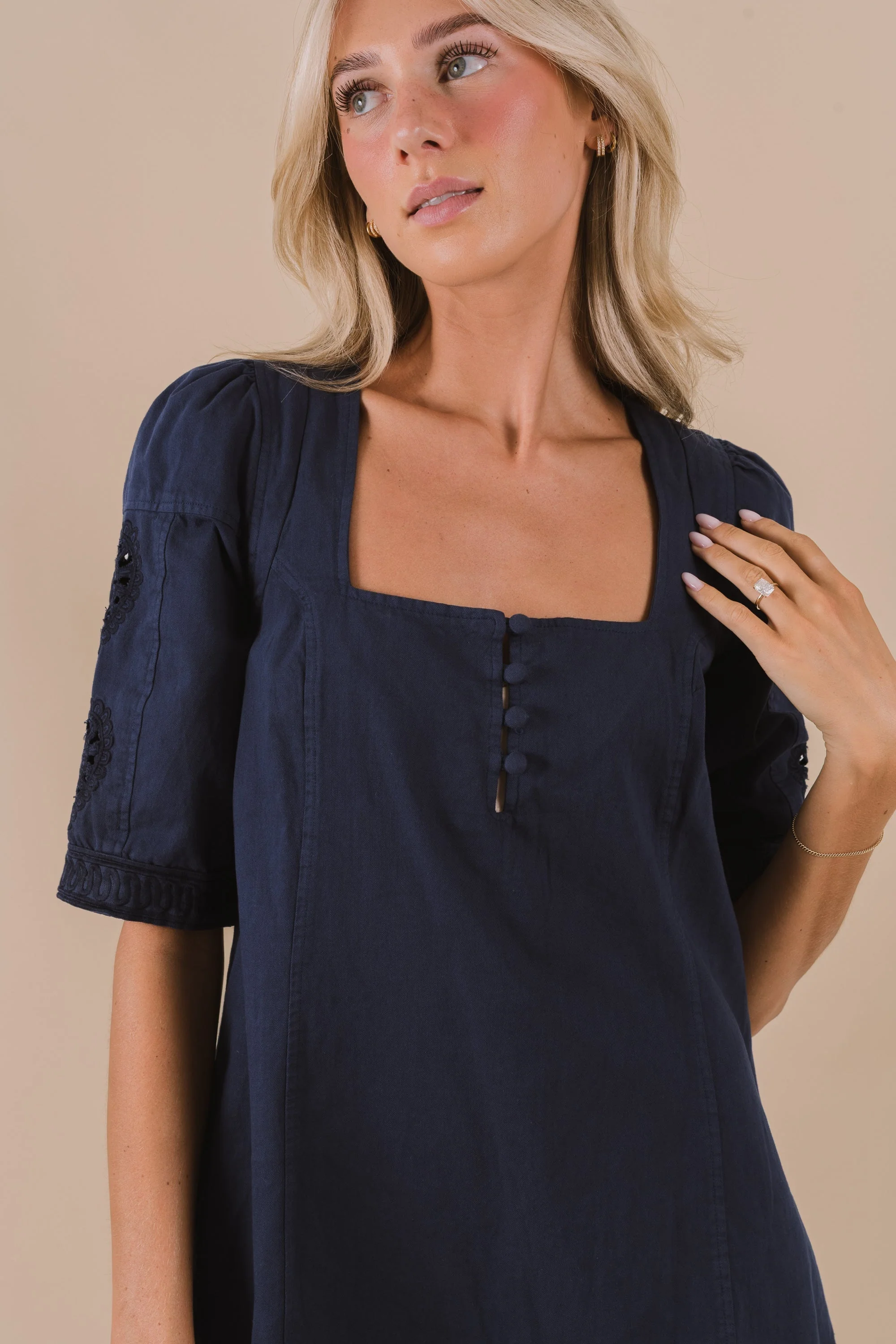 FREE PEOPLE - Bali Hazel Hearts Mini Dress - Image 3