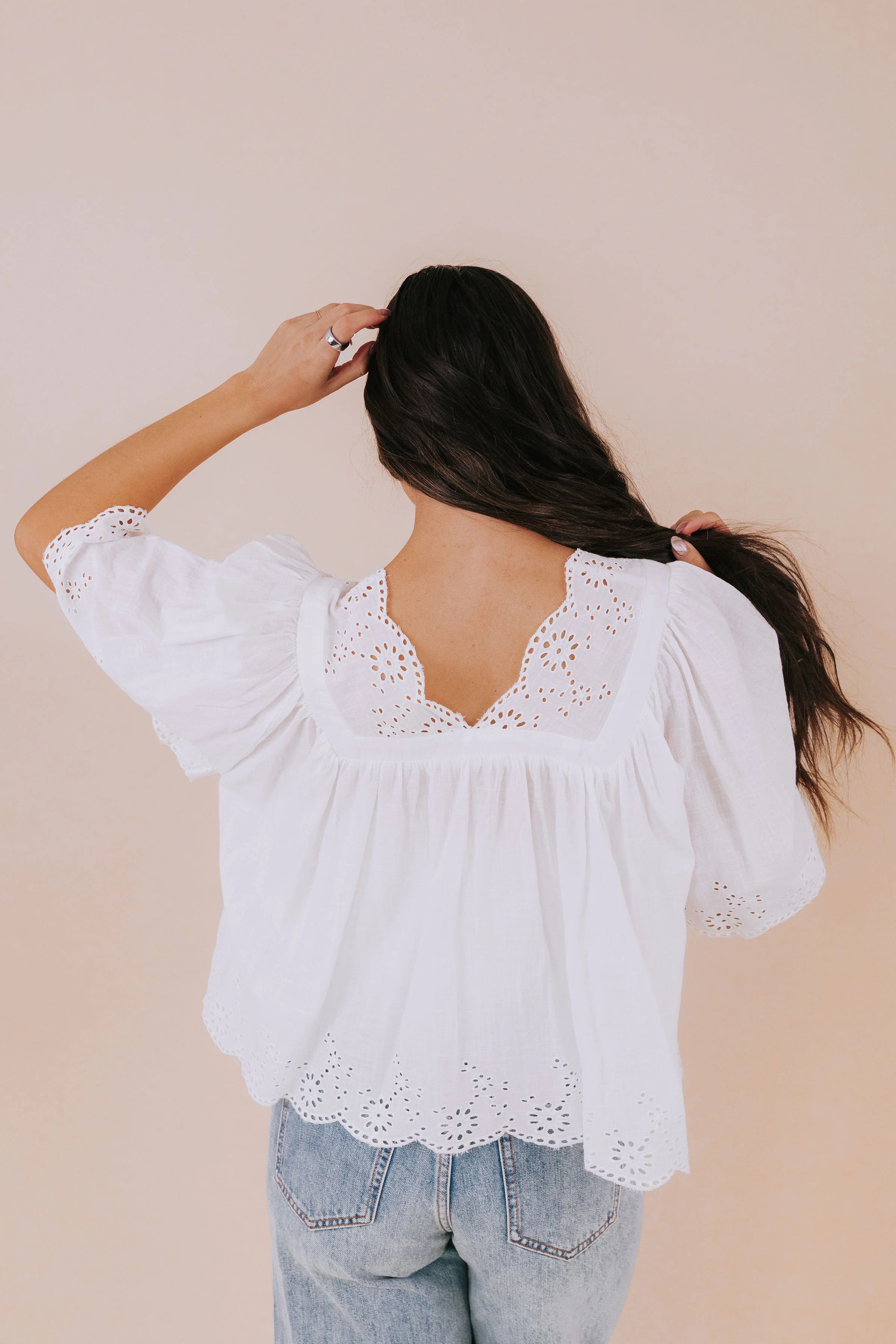 FREE PEOPLE - Costa Eyelet Top - Image 6