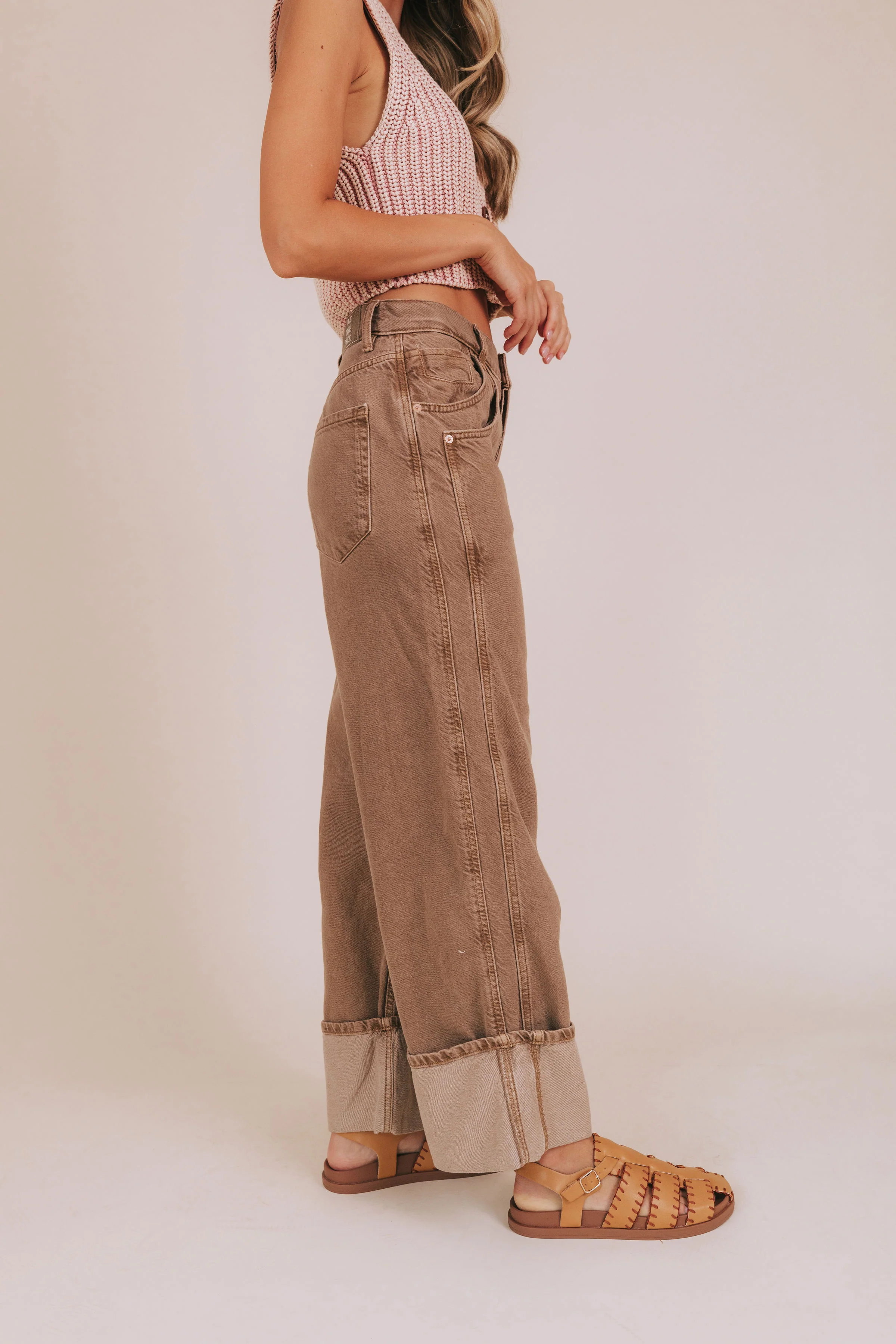 FREE PEOPLE - Final Countdown Mid Rise Pants - 2 Colors! - Image 3