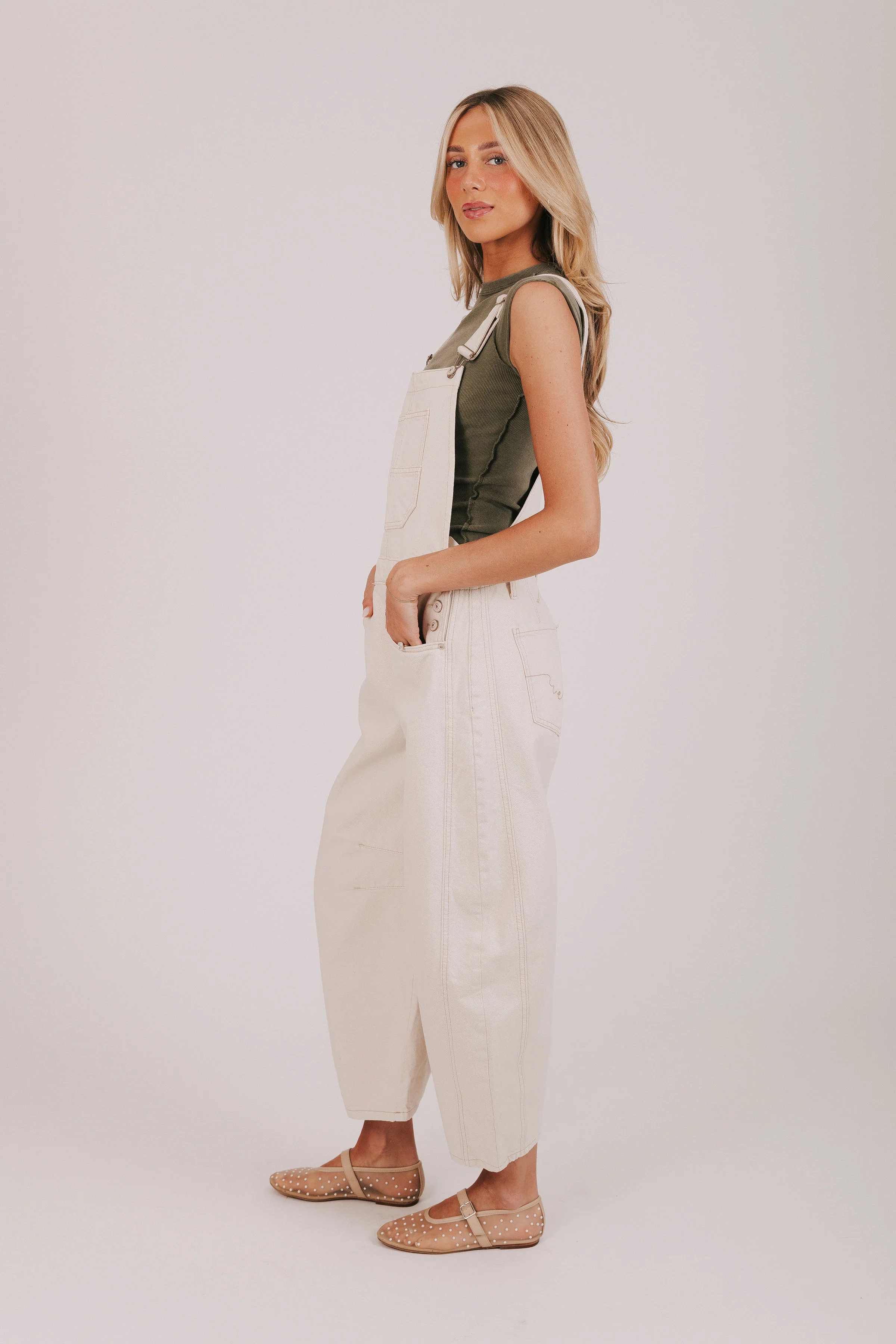 FREE PEOPLE - Good Luck Barrel Overalls - 3 Colors! - Image 10