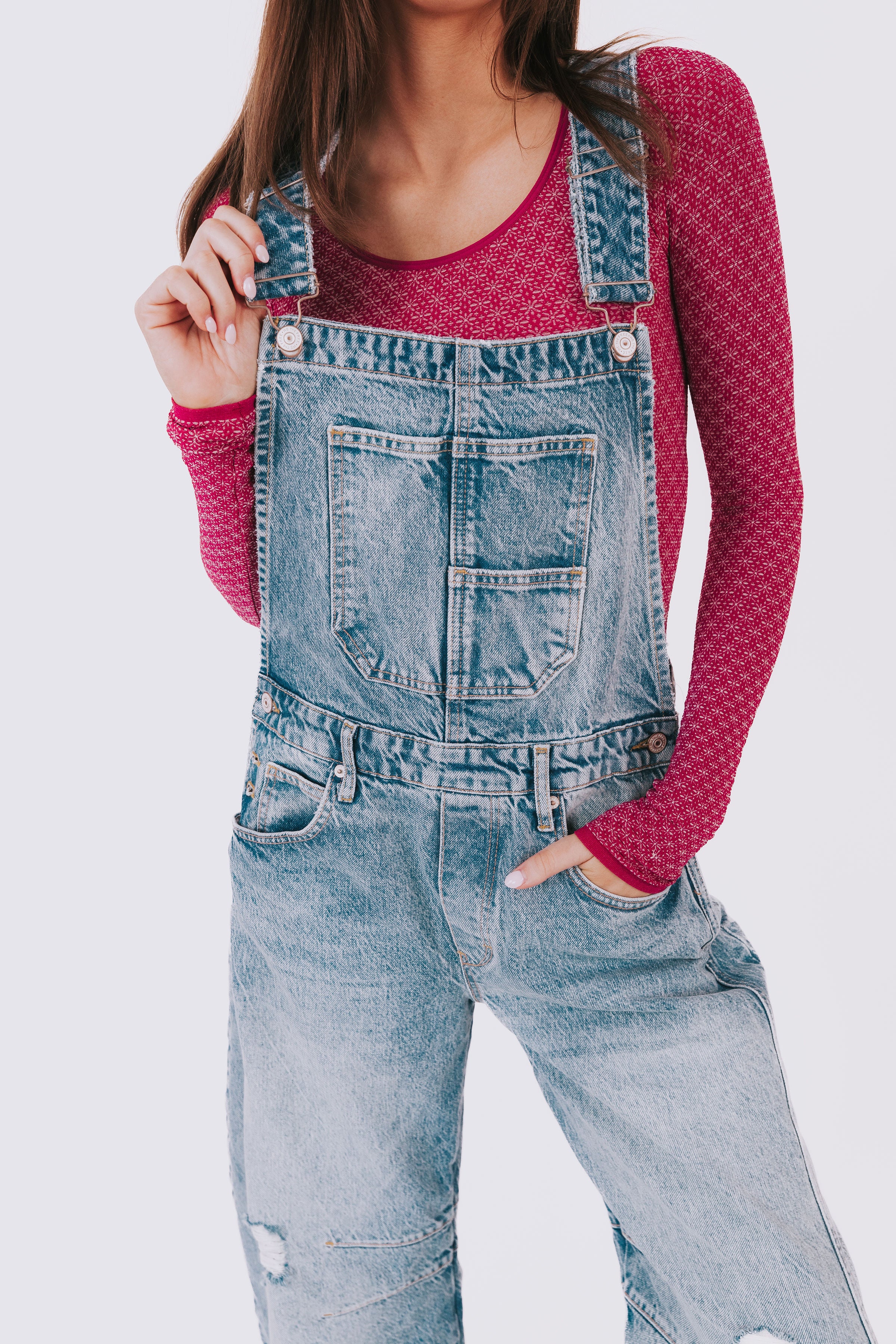 FREE PEOPLE - Good Luck Barrel Overalls - 3 Colors! - Image 13