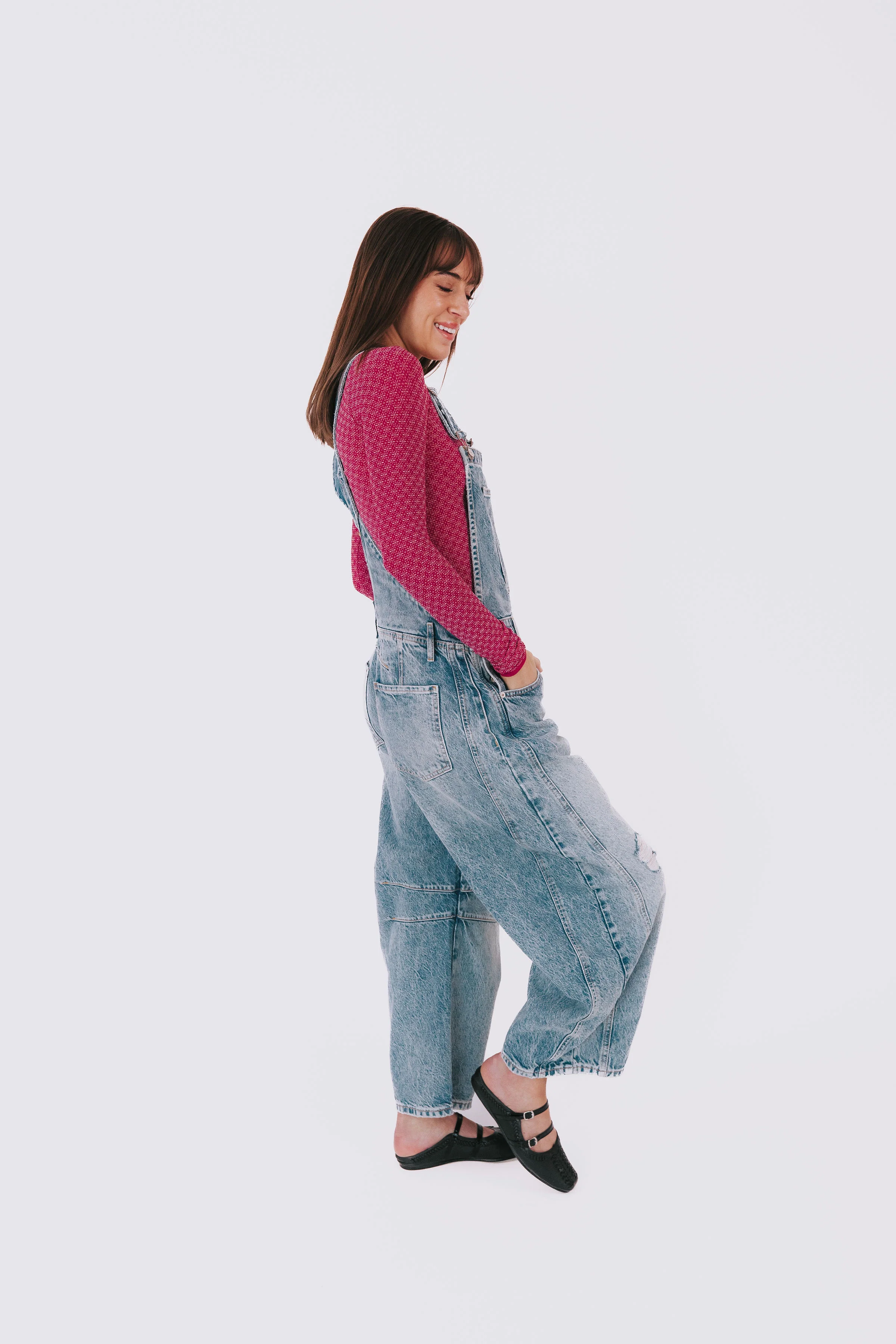 FREE PEOPLE - Good Luck Barrel Overalls - 3 Colors! - Image 14