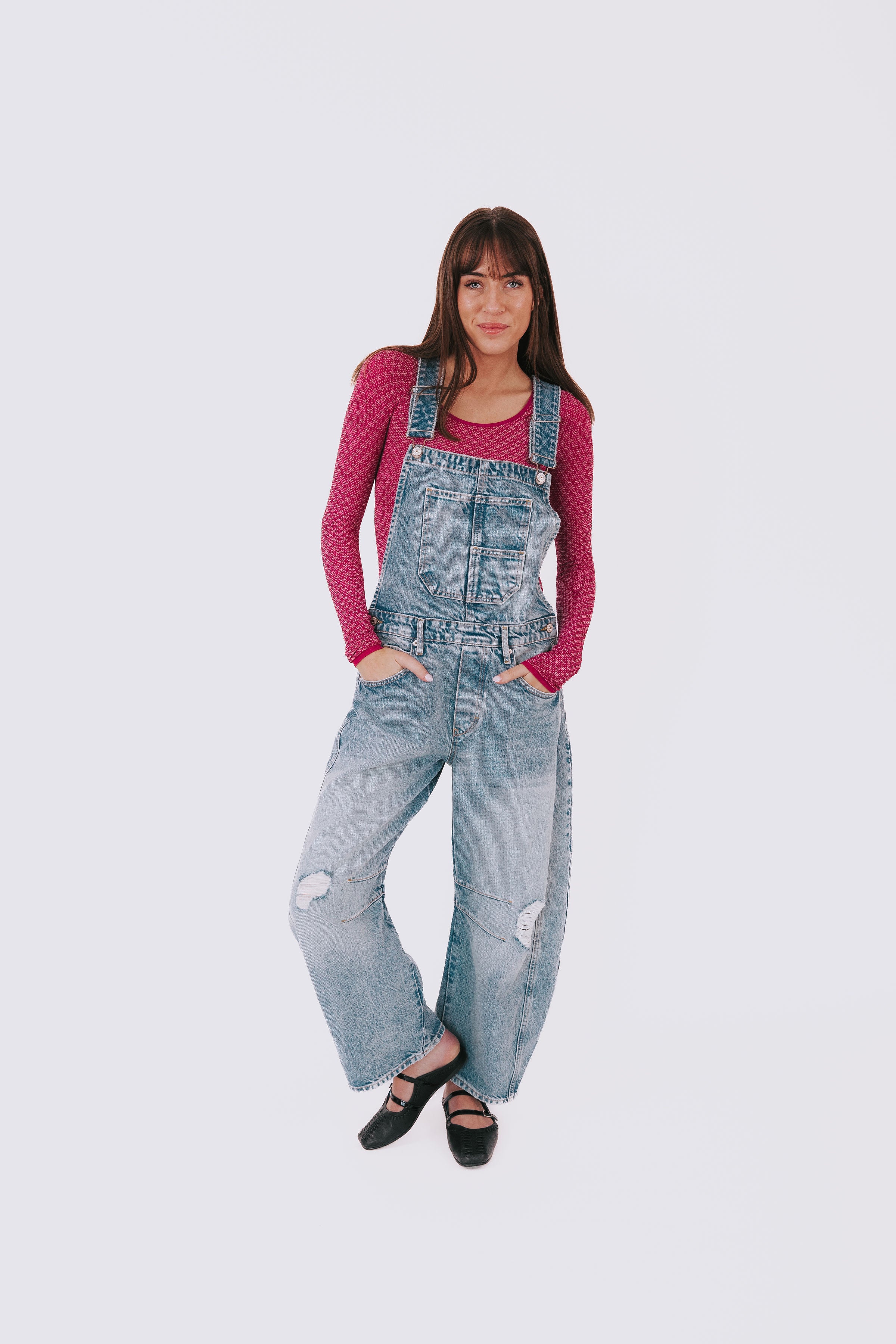 FREE PEOPLE - Good Luck Barrel Overalls - 3 Colors! - Image 16