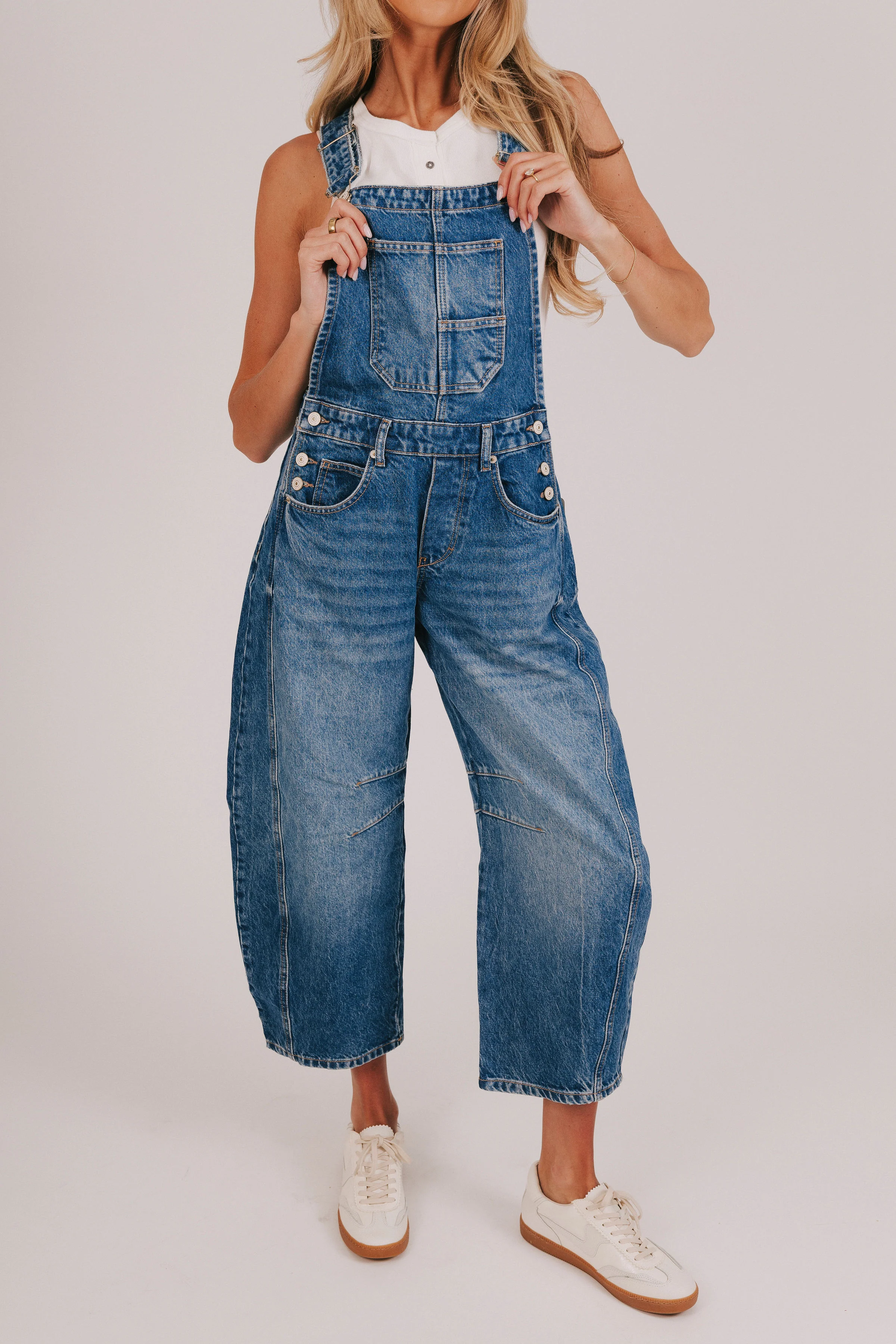 FREE PEOPLE - Good Luck Barrel Overalls - 3 Colors! - Image 4