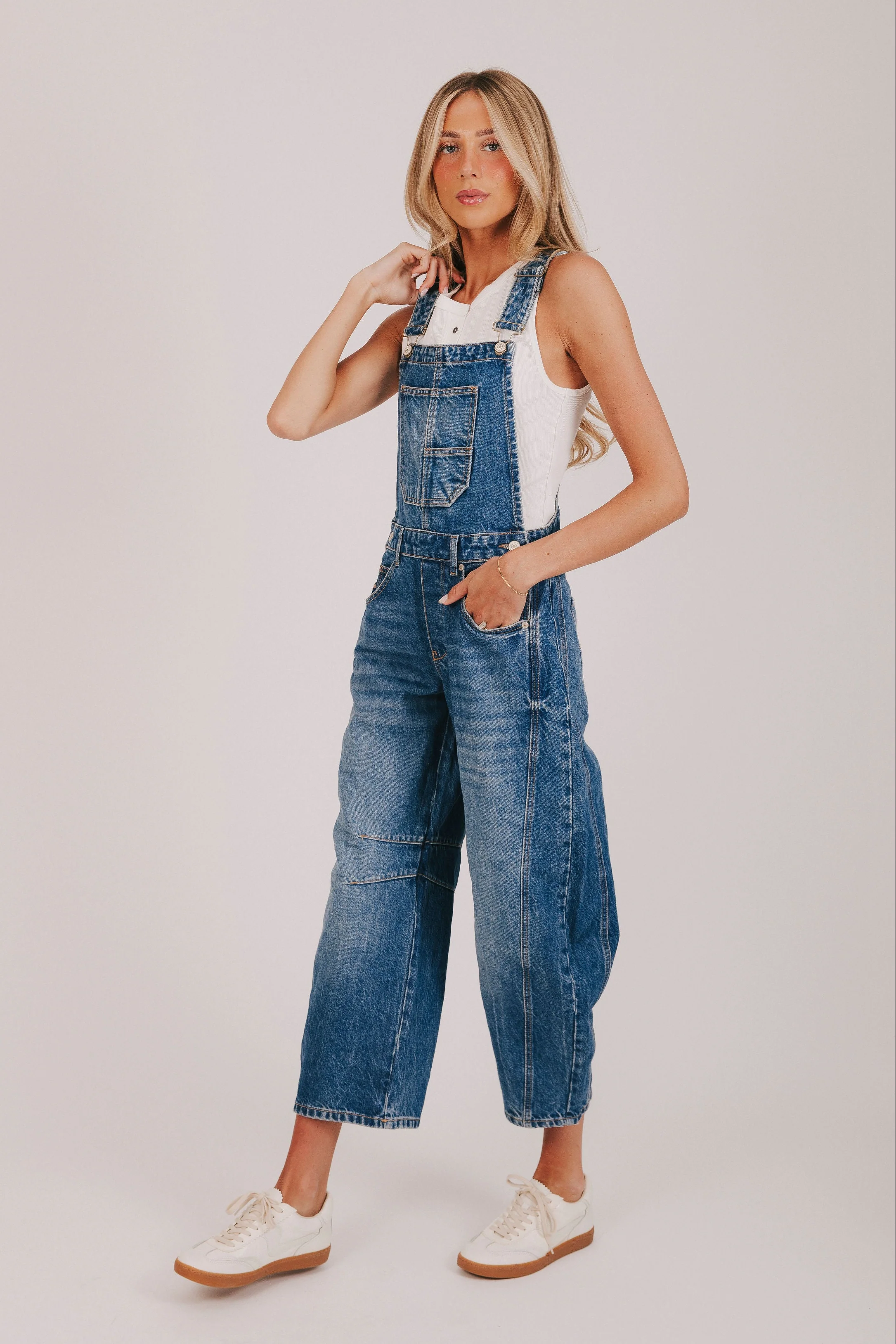 FREE PEOPLE - Good Luck Barrel Overalls - 3 Colors! - Image 5