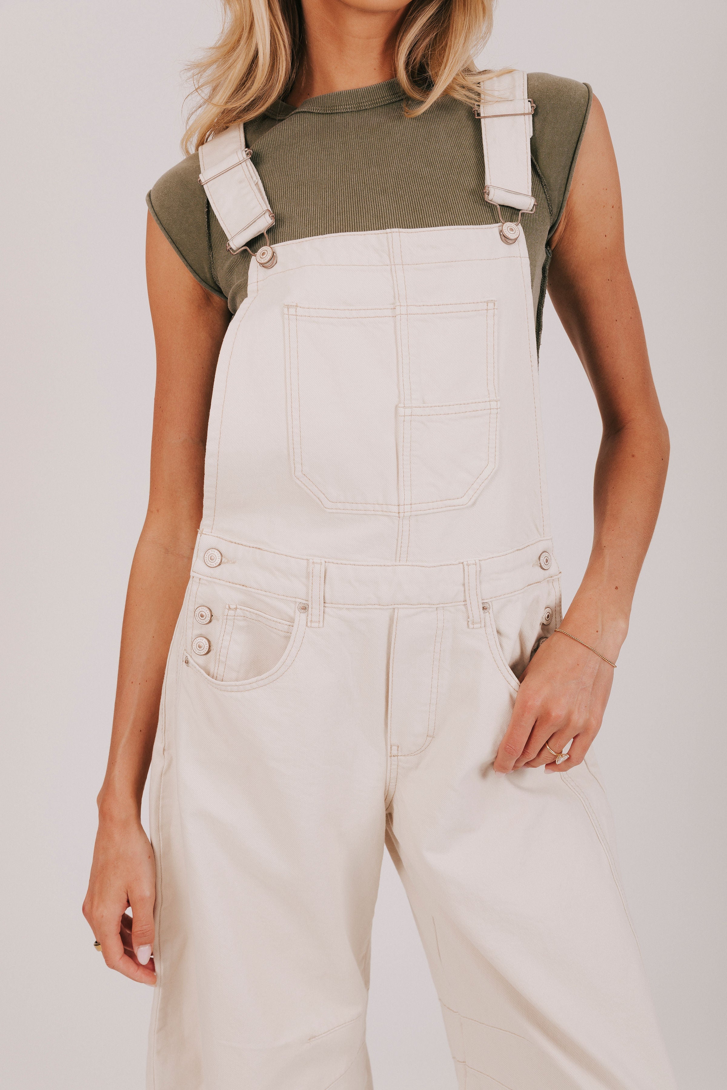 FREE PEOPLE - Good Luck Barrel Overalls - 3 Colors! - Image 9