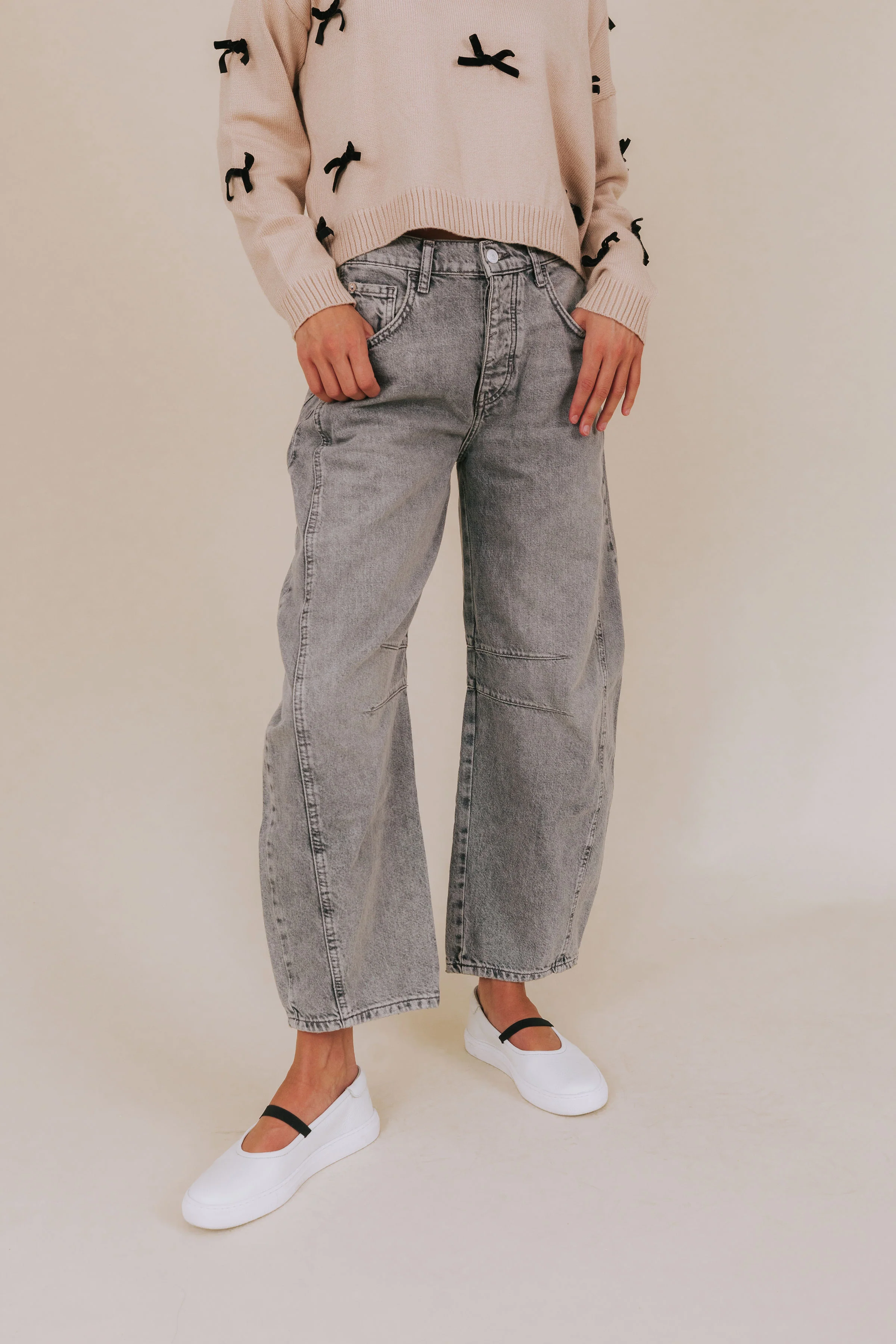 FREE PEOPLE - Good Luck Mid-Rise Barrel Jeans - 7 Colors! - Image 12