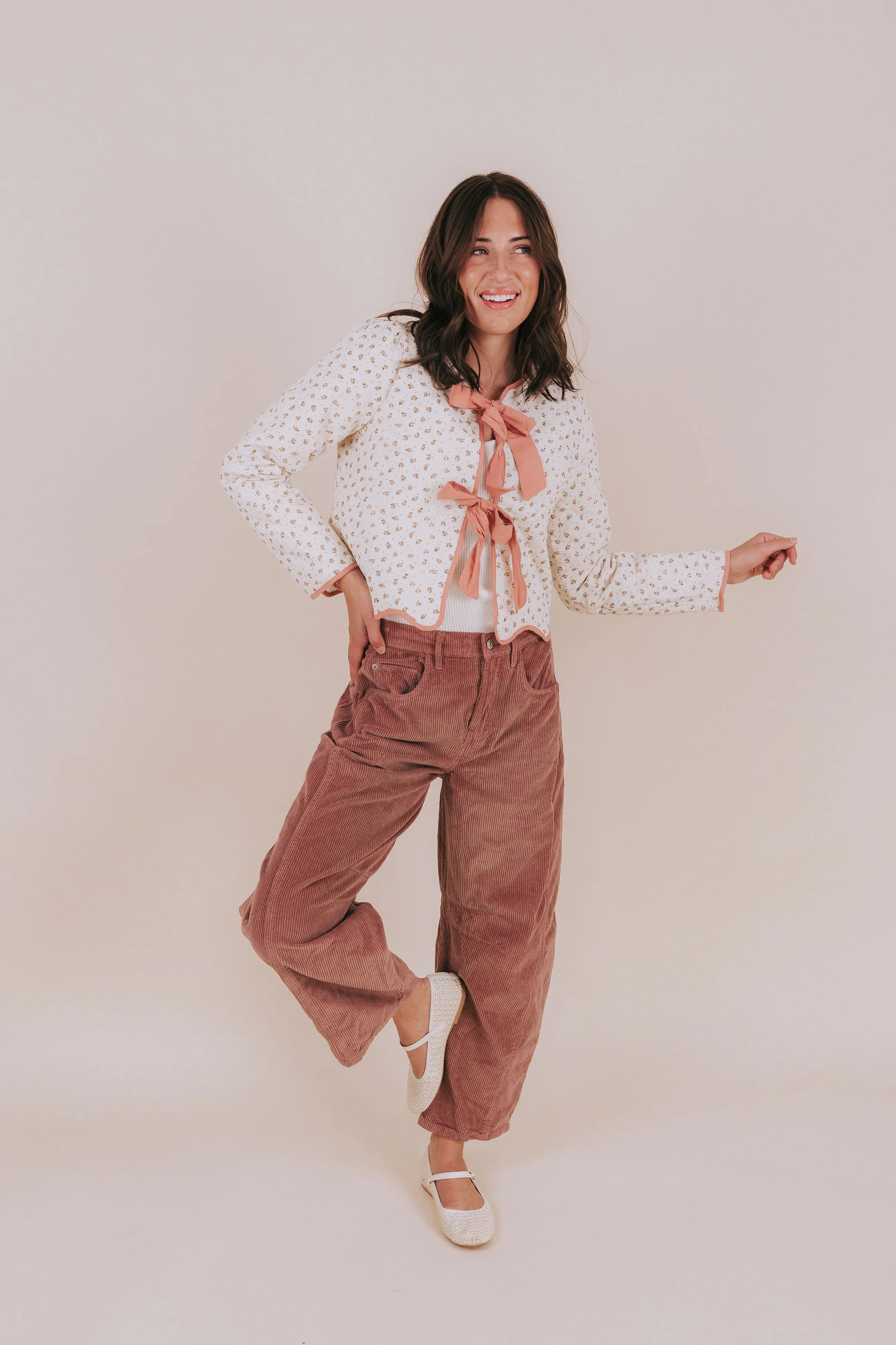 FREE PEOPLE - Good Luck Mid-Rise Cord Barrel Jeans - Image 2