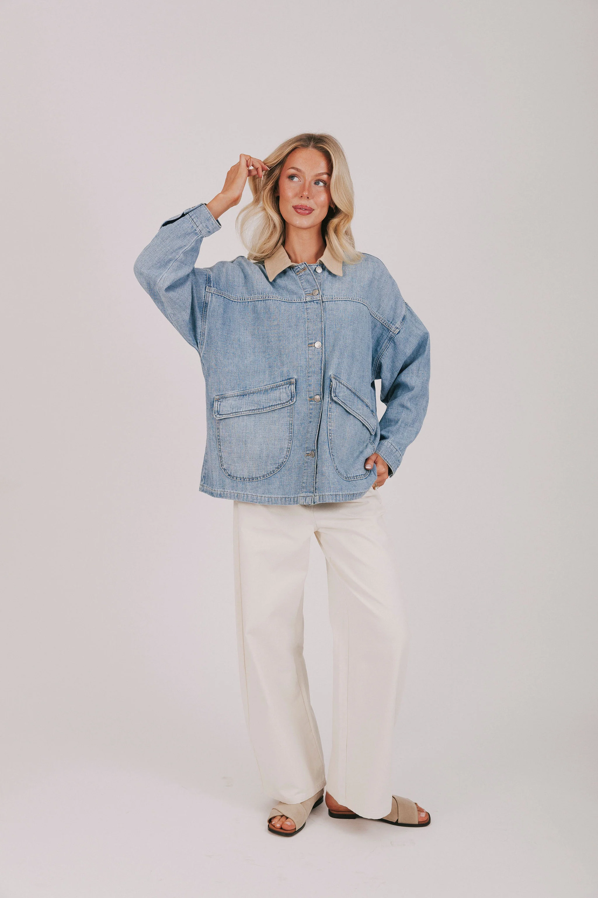 FREE PEOPLE - Lemon Denim Jacket - Image 5