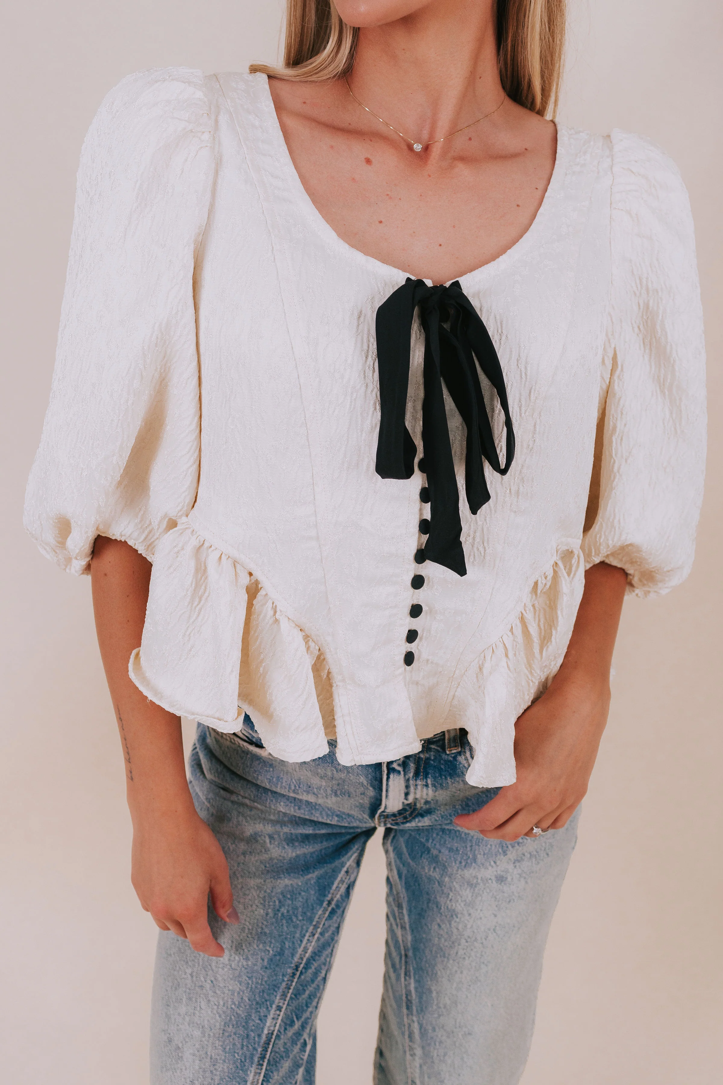 FREE PEOPLE - Pamela Bow Top
