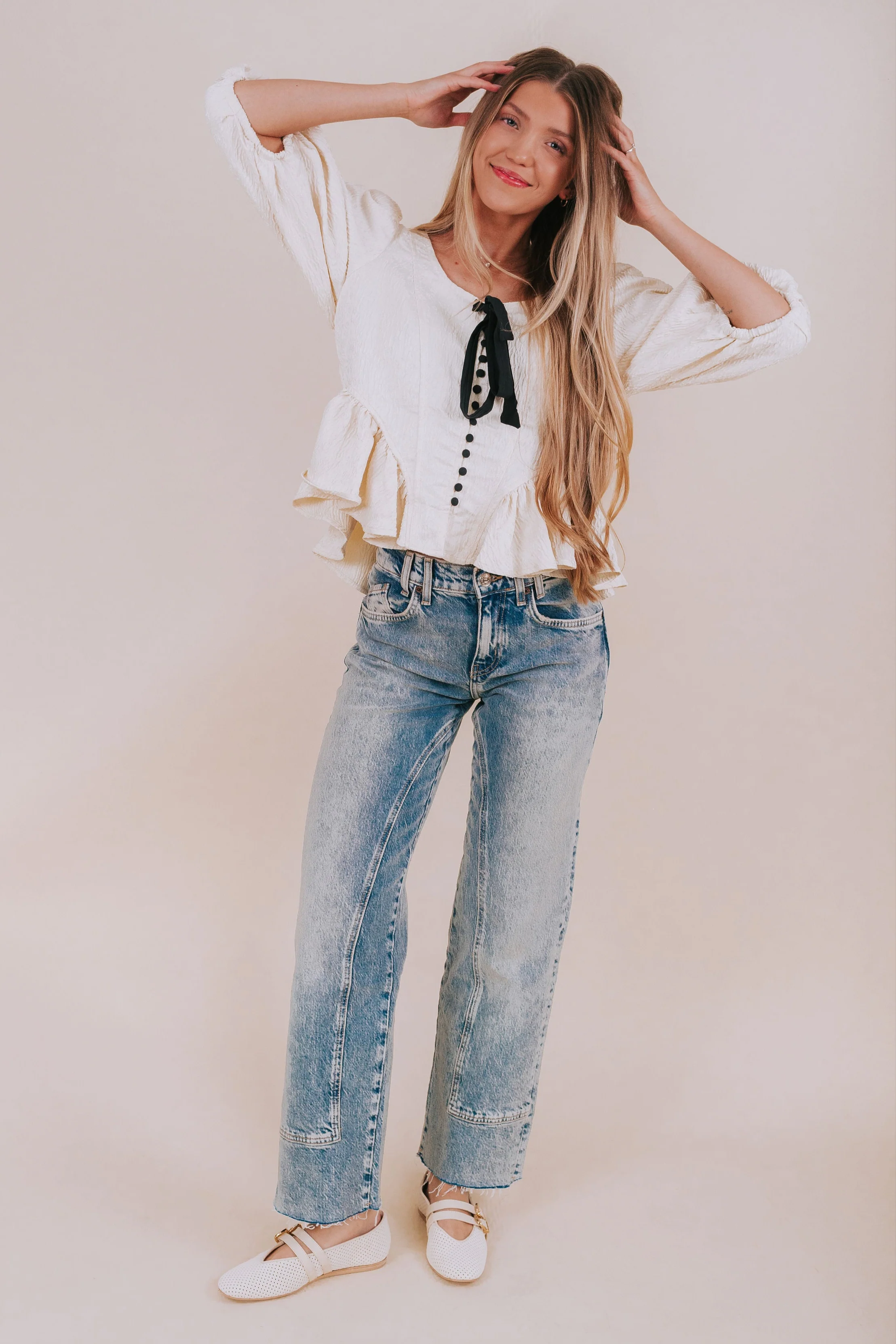 FREE PEOPLE - Pamela Bow Top - Image 2