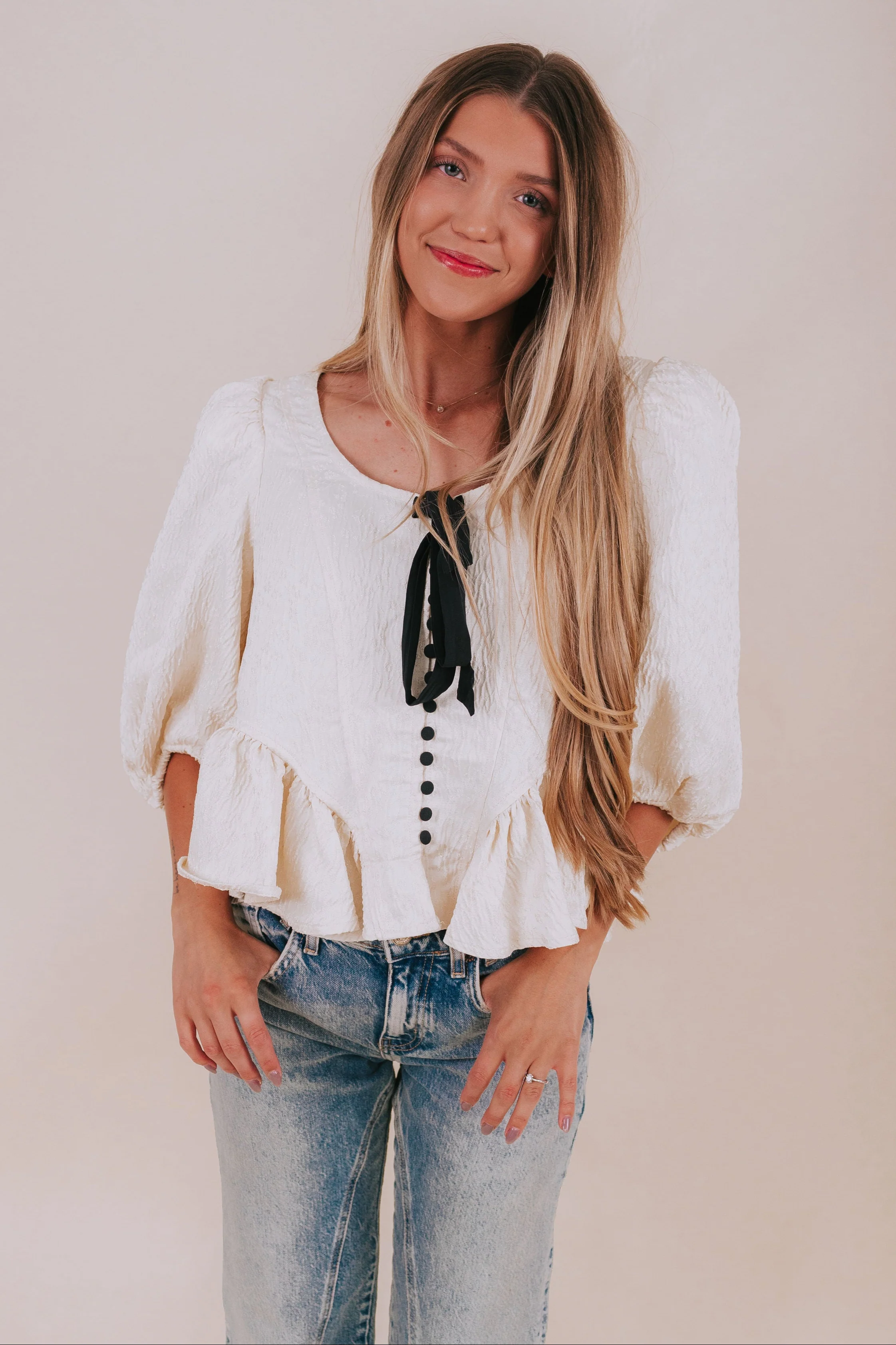 FREE PEOPLE - Pamela Bow Top - Image 3