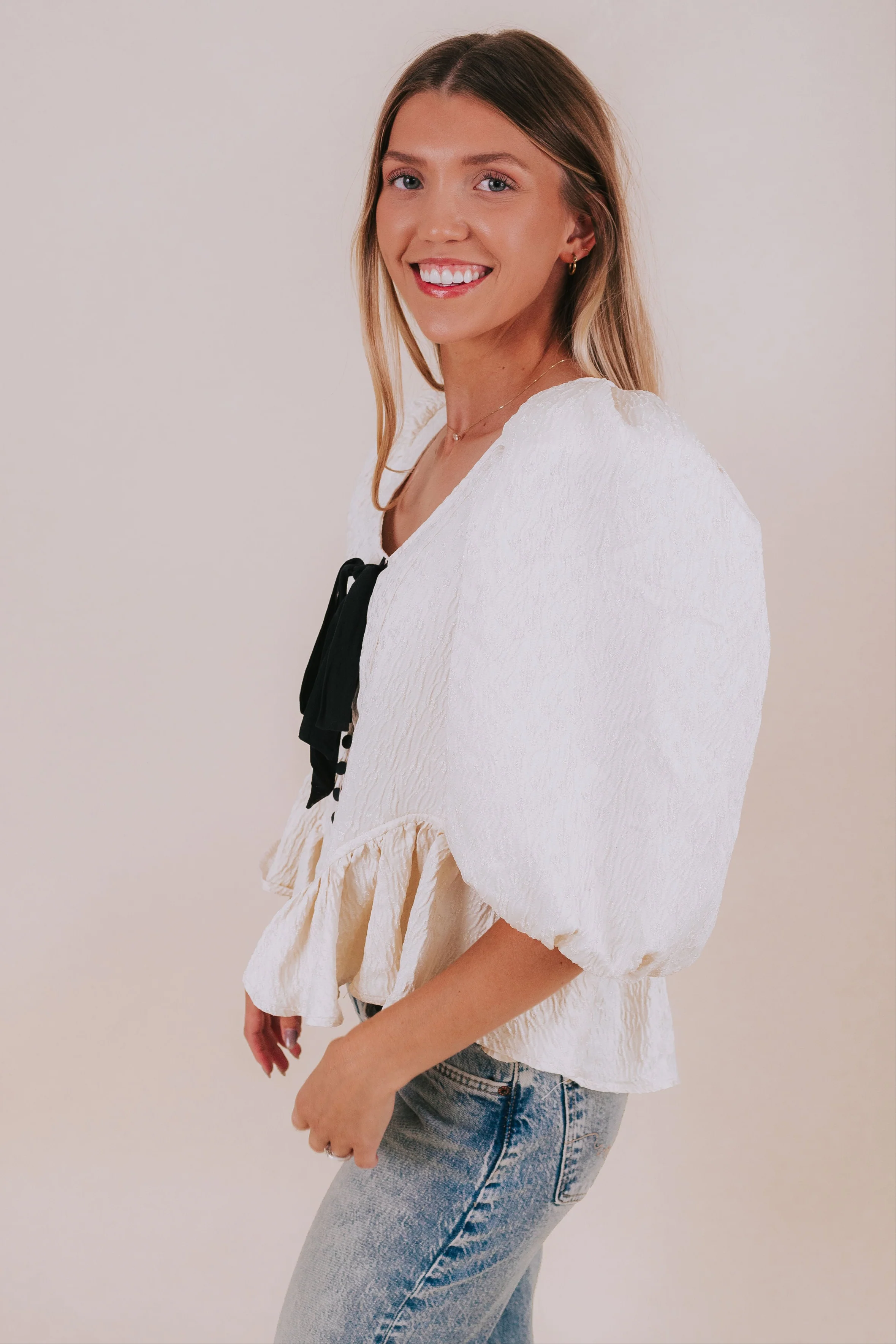 FREE PEOPLE - Pamela Bow Top - Image 4