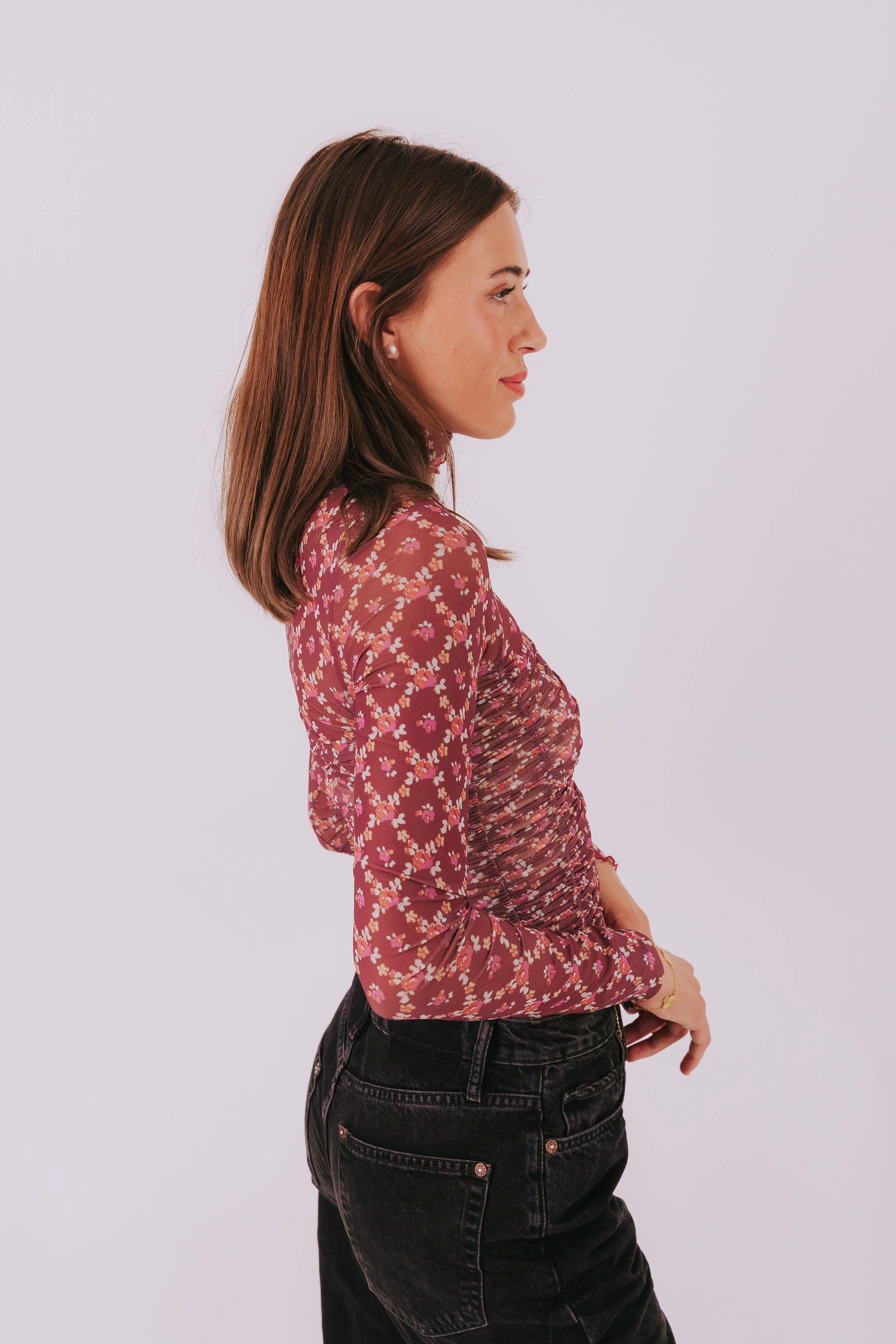 FREE PEOPLE - Under It All Printed Mesh Bodysuit - Image 6