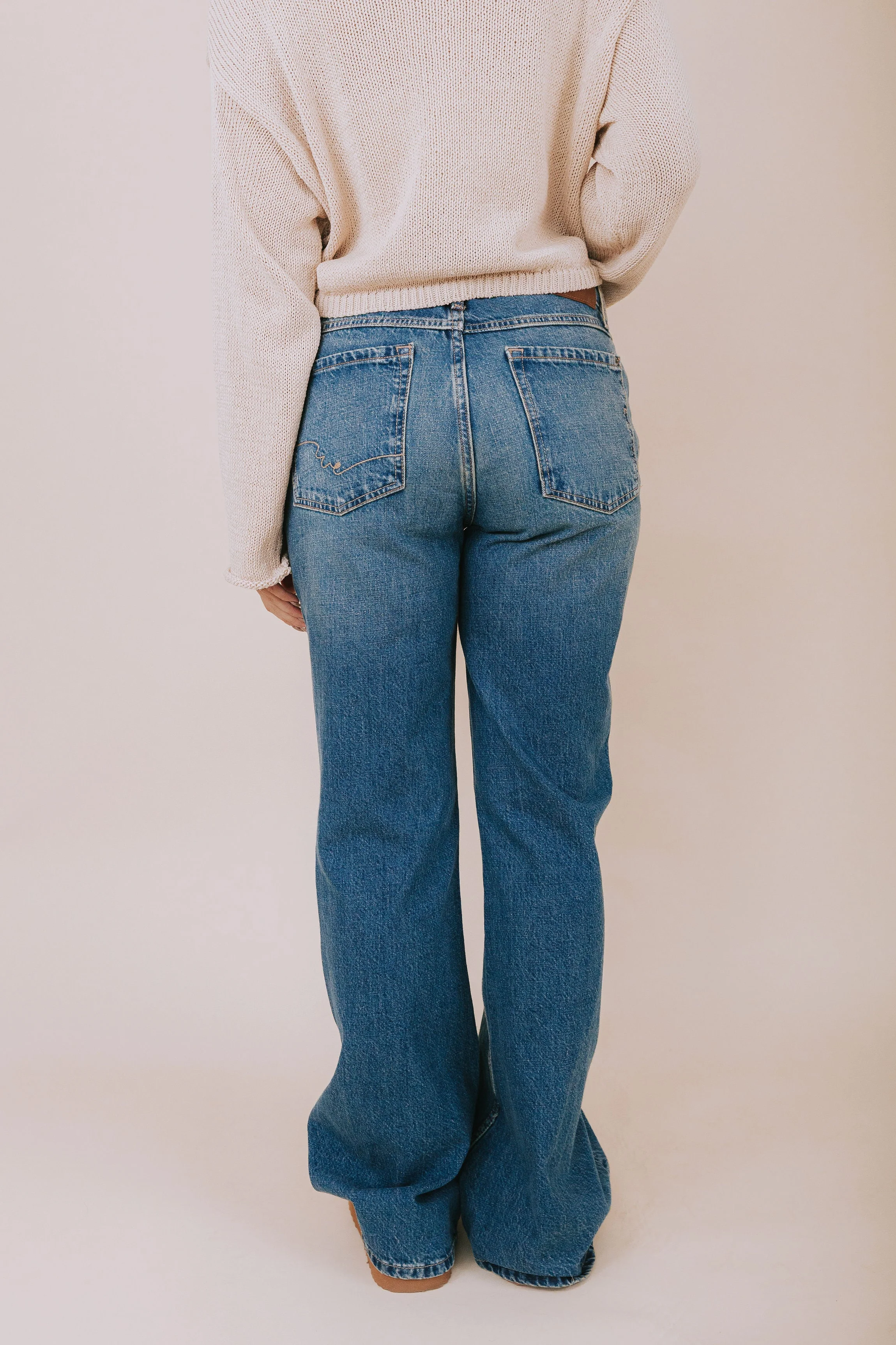 FREE PEOPLE - West Coast Relaxed Flare Jeans - Image 3