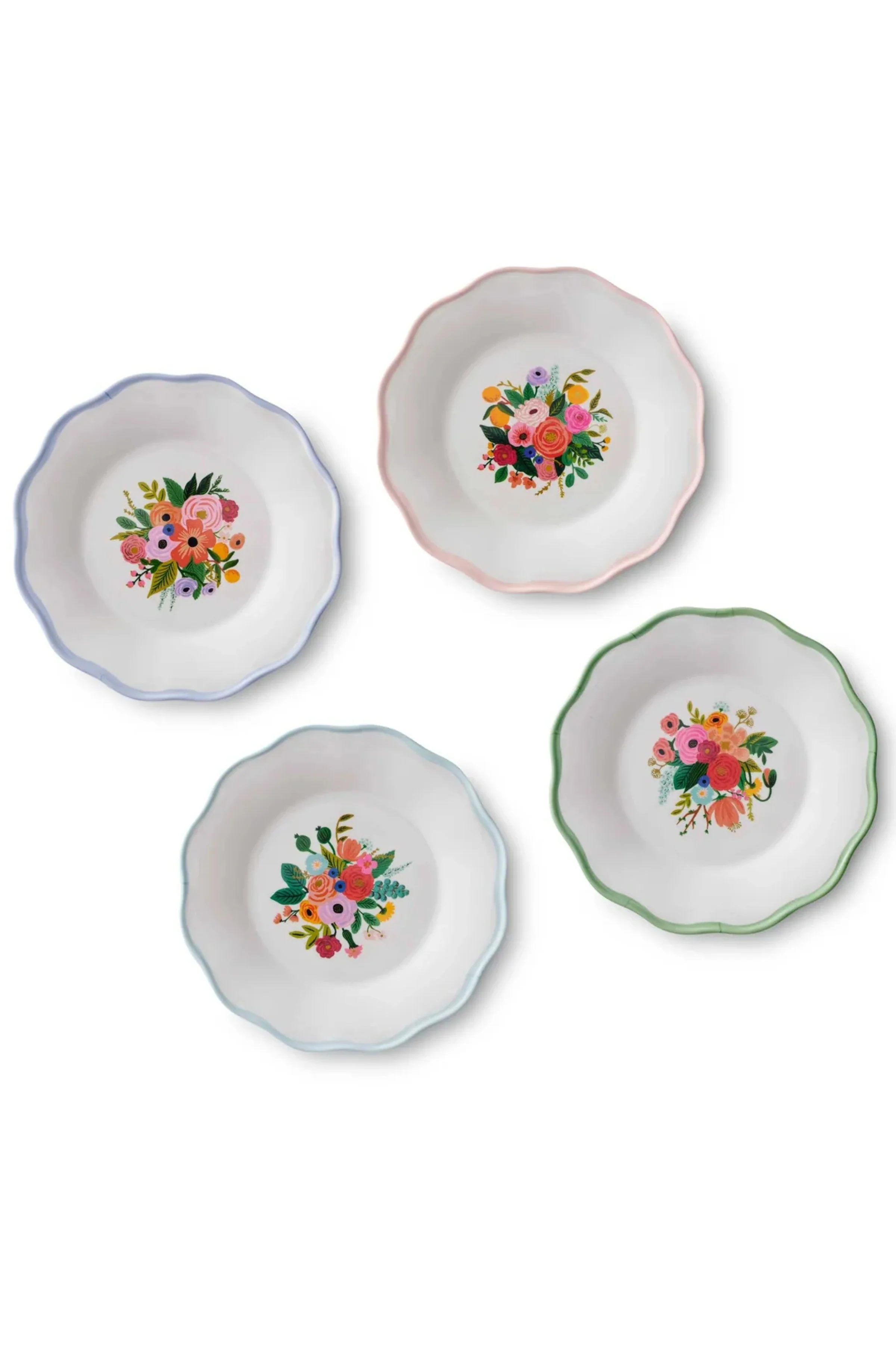 RIFLE PAPER CO - Garden Party Melamine Assorted Dessert Plates