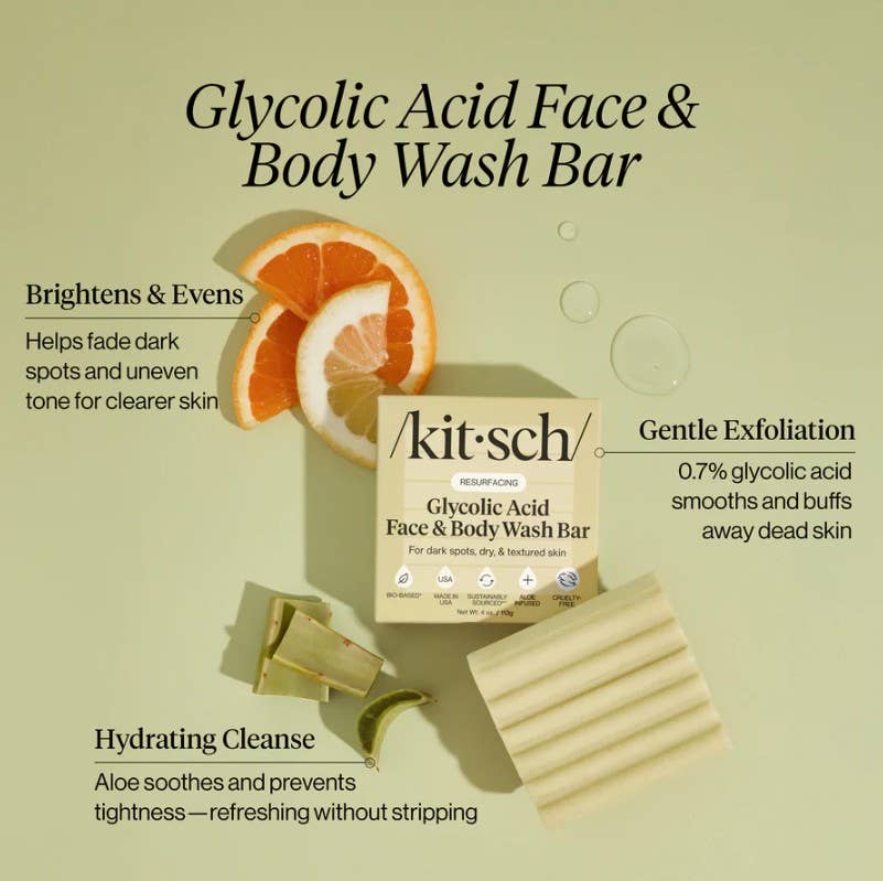KITSCH - Glycolic Acid Exfoliating Face and Body Wash - Image 2