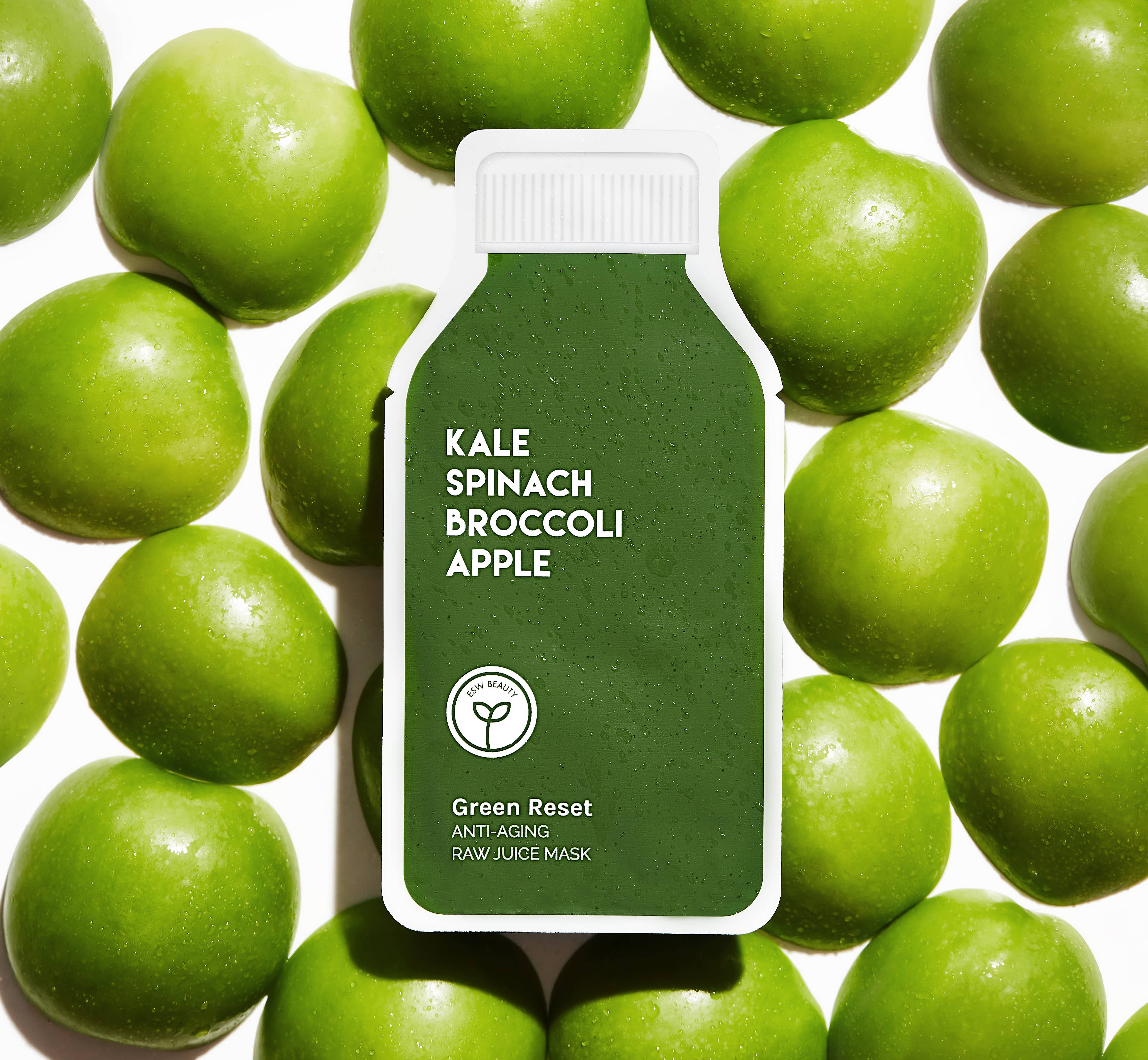 ESW BEAUTY - Green Reset Anti Aging Raw Juice Sheet Mask - Image 2