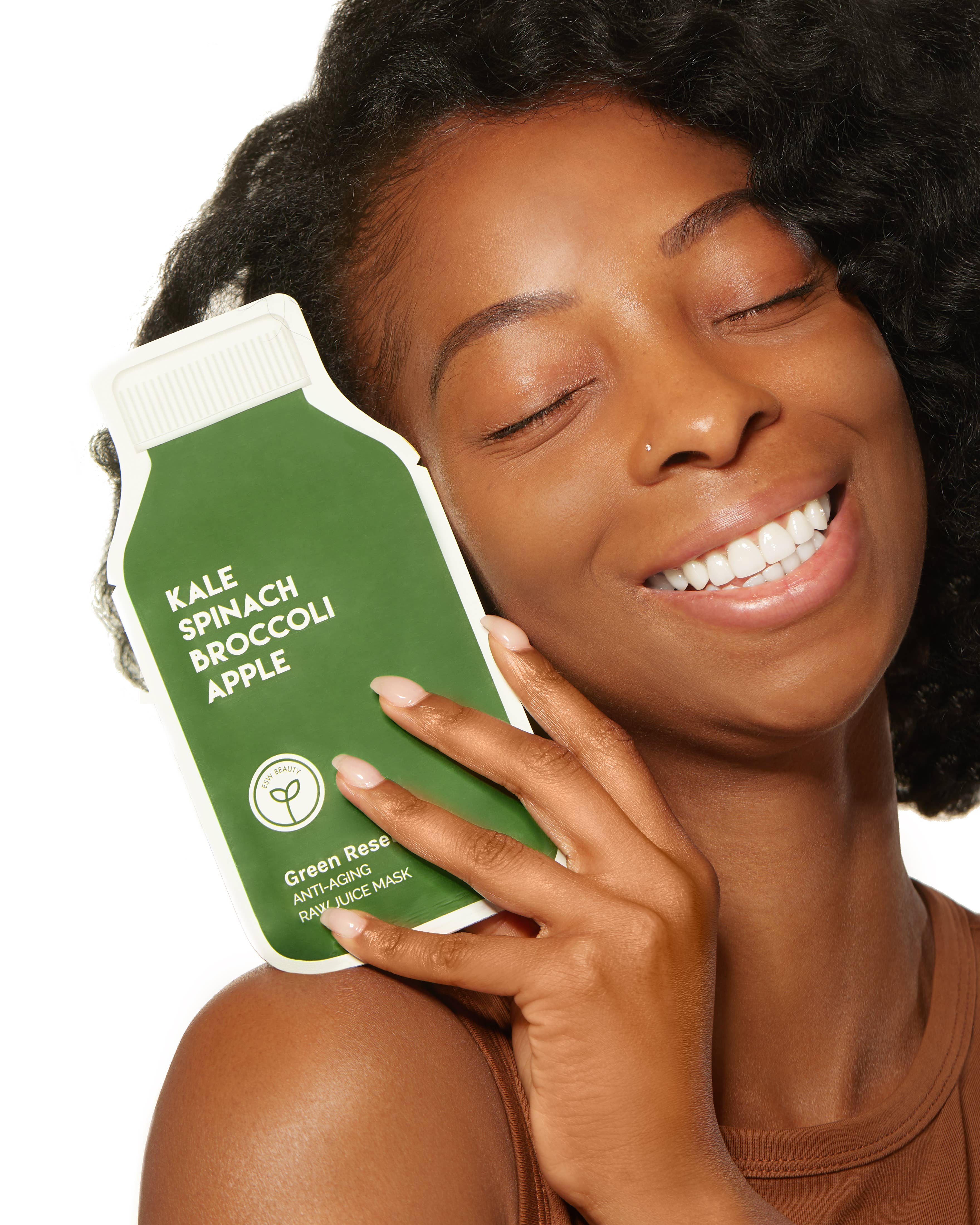 ESW BEAUTY - Green Reset Anti Aging Raw Juice Sheet Mask - Image 5