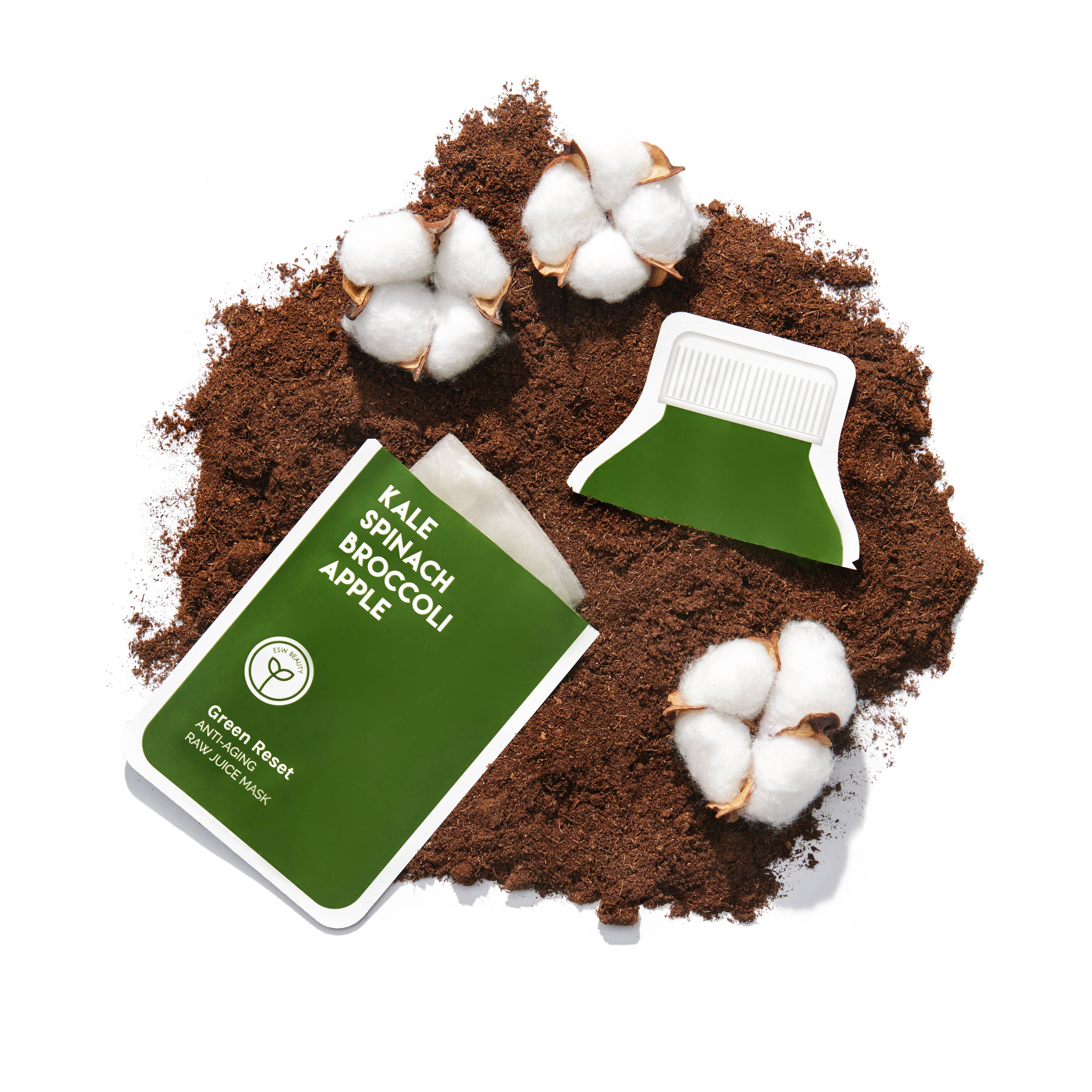 ESW BEAUTY - Green Reset Anti Aging Raw Juice Sheet Mask - Image 8