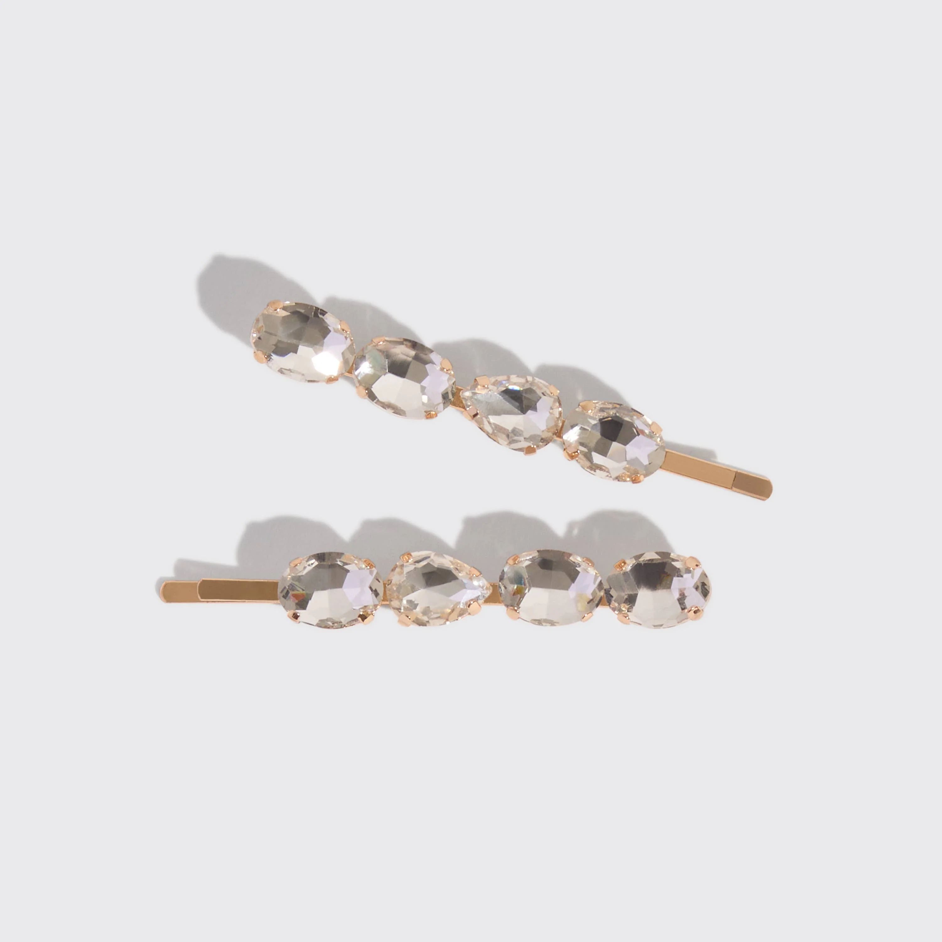 KITSCH - White Gemstone Bobby Pins - Image 2