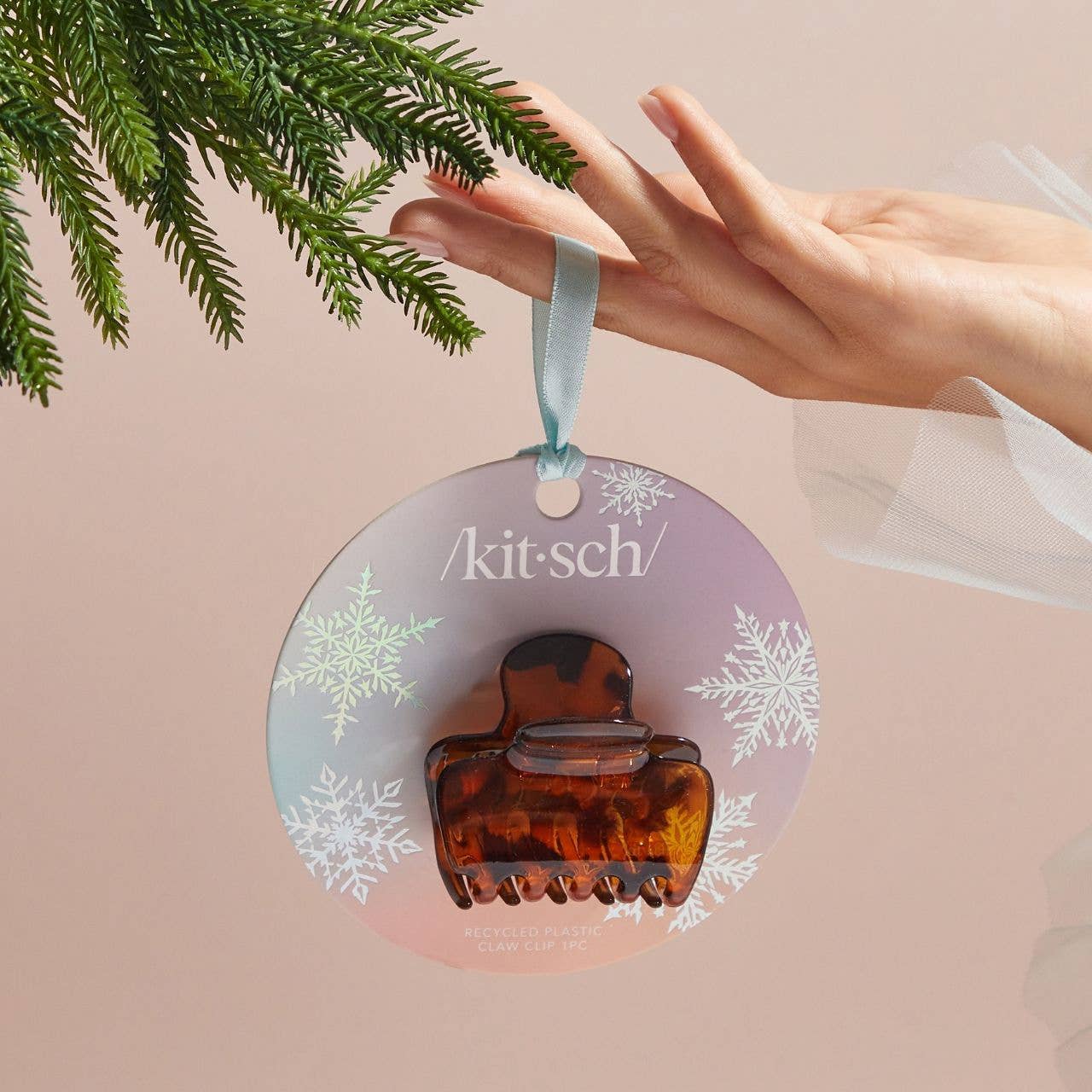 KITSCH - Holiday Recycled Plastic Claw Clip 1pc - Tort - Image 5