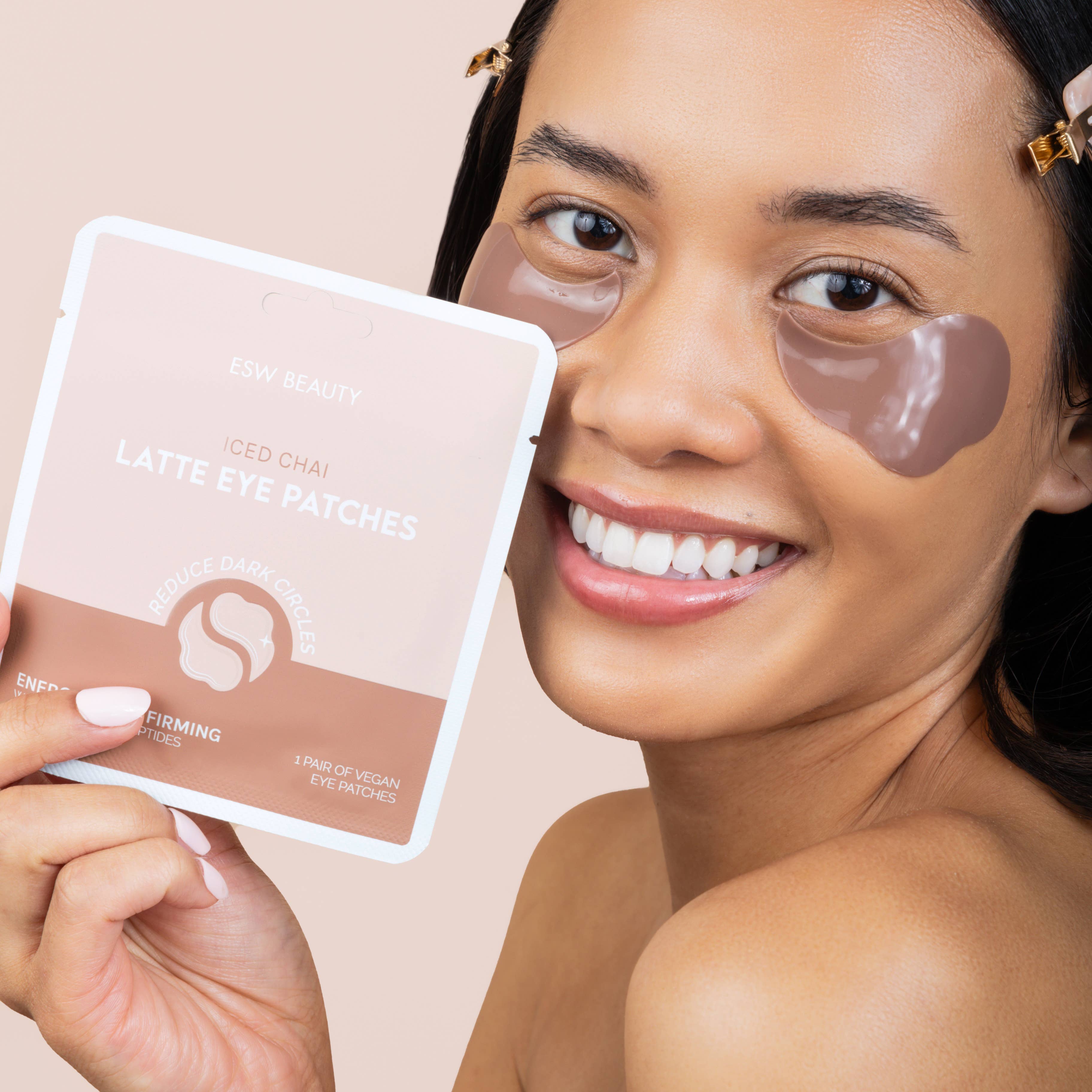 ESW BEAUTY - Iced Chai Latte Energizing & Firming Eye Patches - Image 3