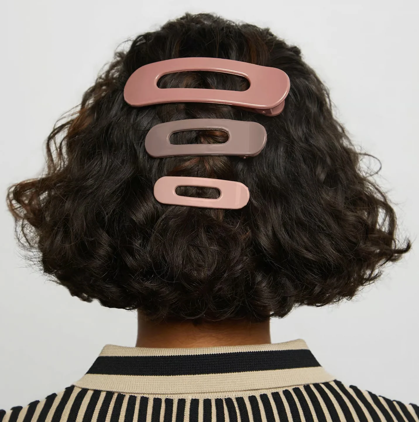 KITSCH - Flat Lay Claw Clip 3pc Flat - Terracotta - Image 3