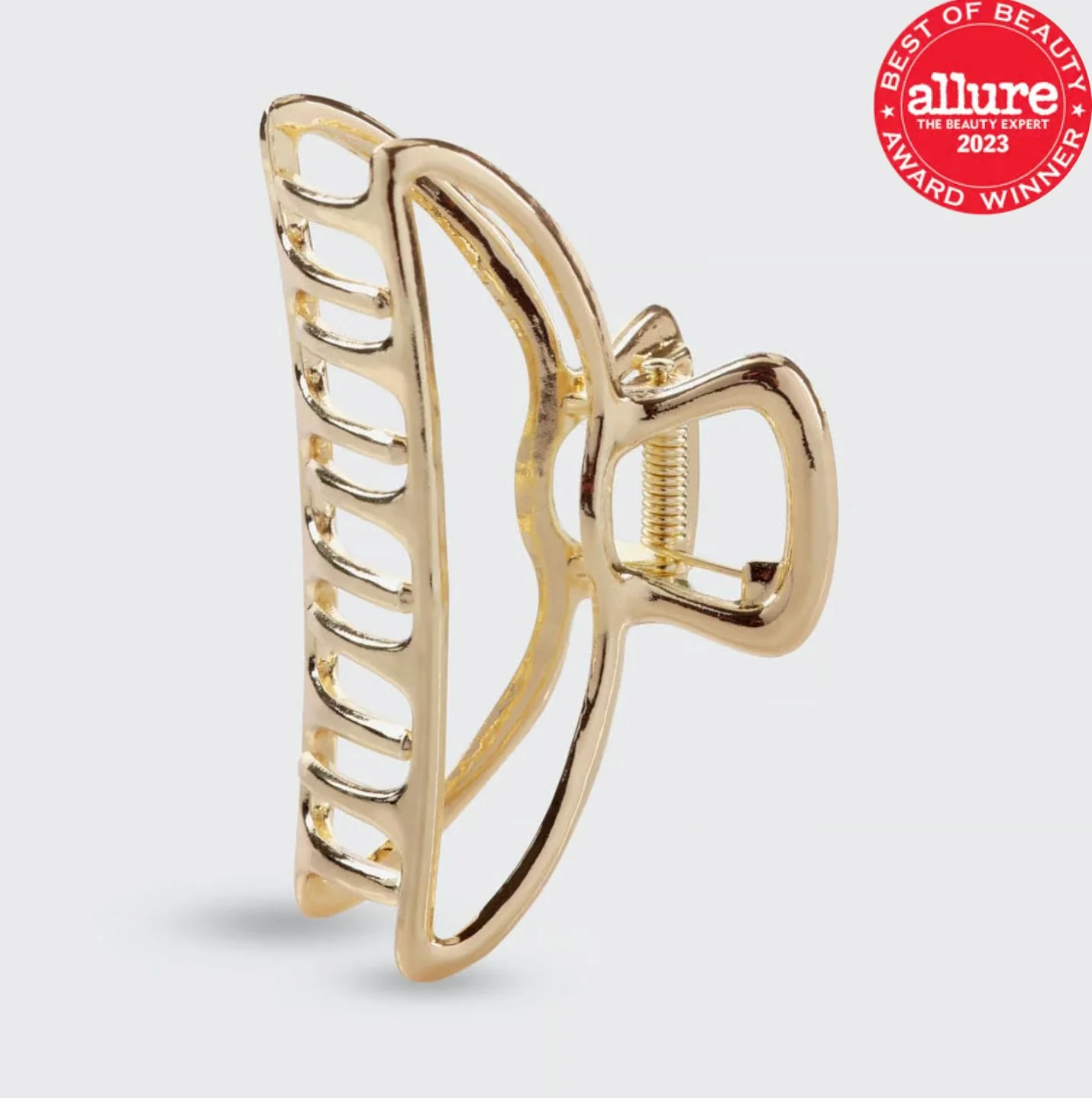 KITSCH -Open Shape Claw Clip - Gold - Image 2