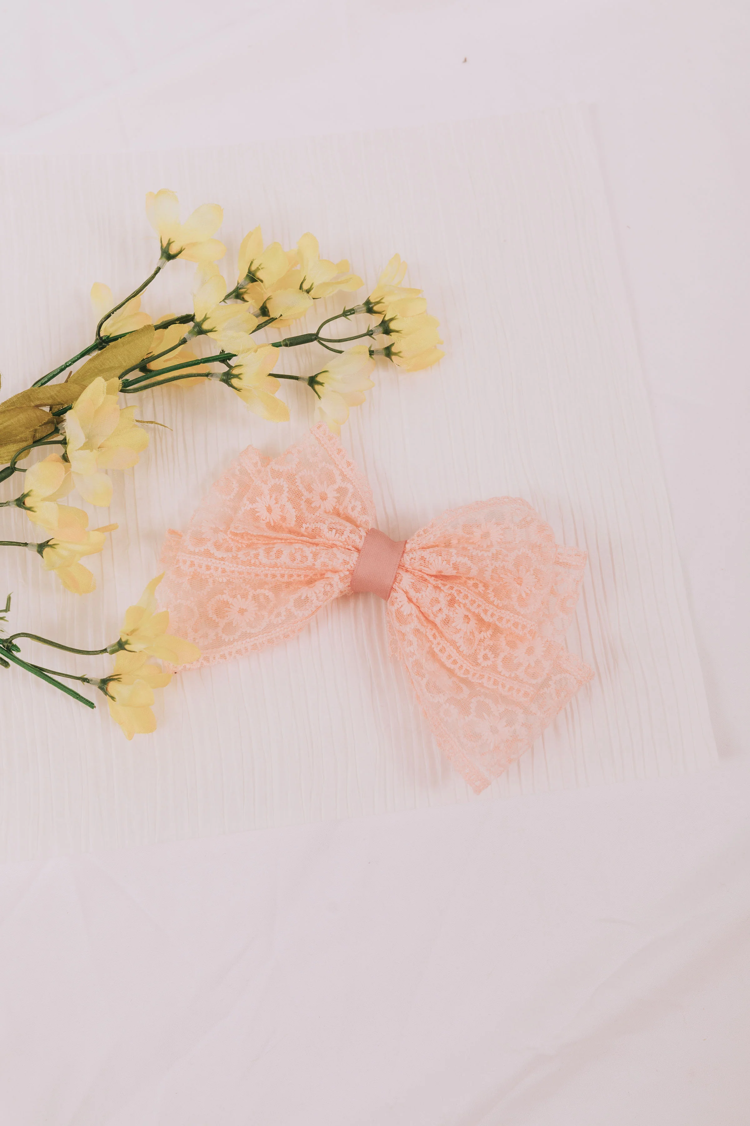 Lace Petals Bow - 2 Colors! - Image 2