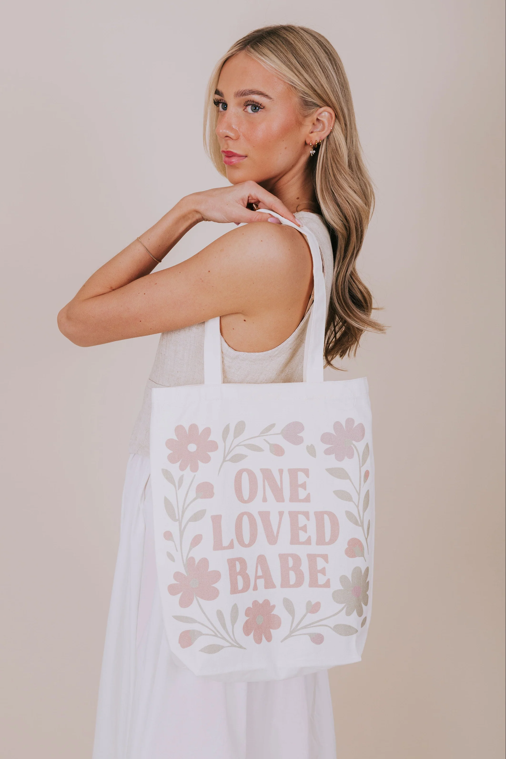 OLB Tote Bag - Dusty Floral - Image 3
