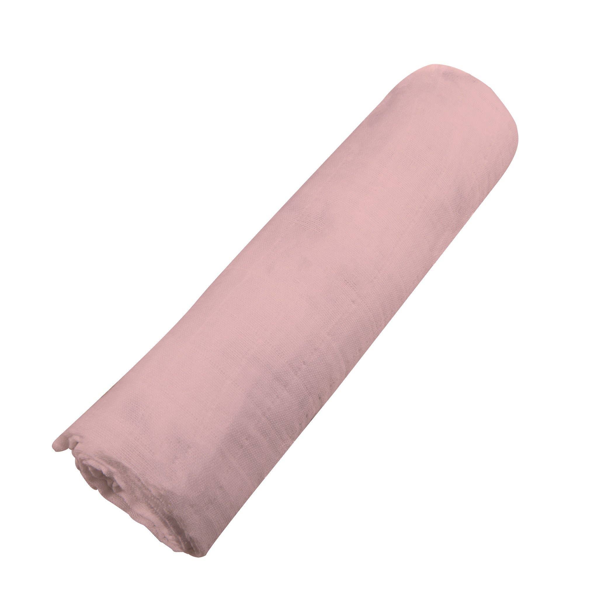 Pink Rose Bamboo Swaddle - Image 4