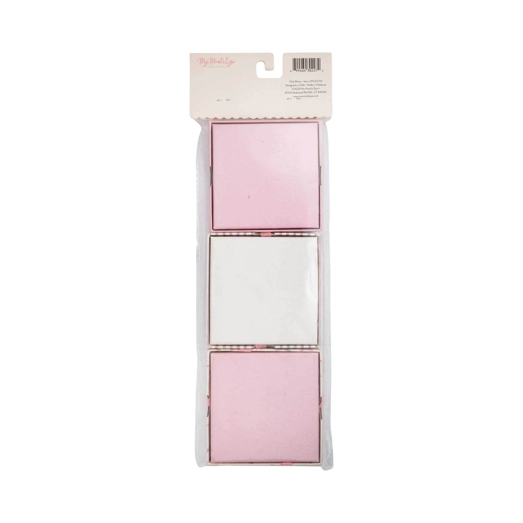 MY MIND'S EYE - Pink Bows Gift Card Boxes - Image 3